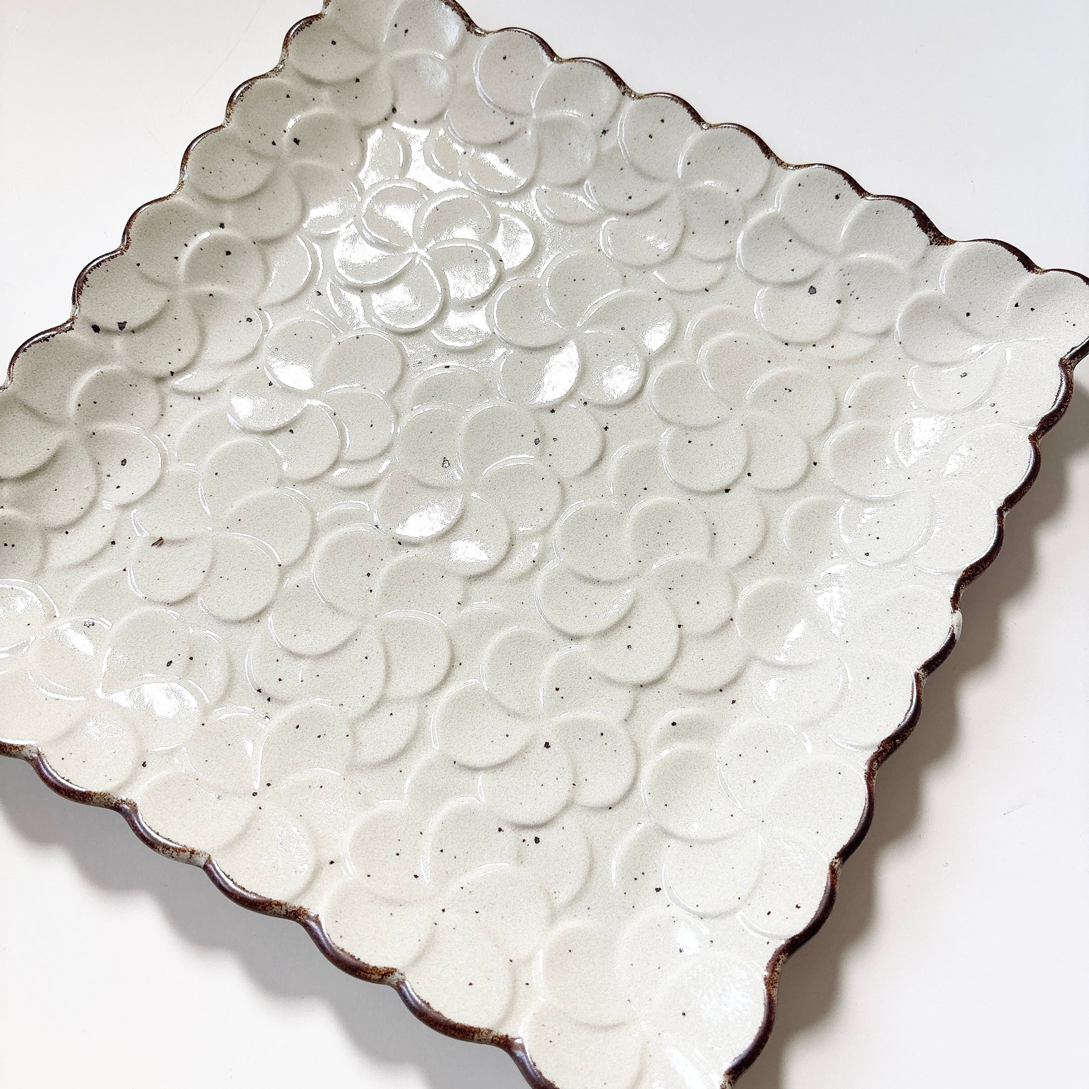 【即納可】plumeria square plate