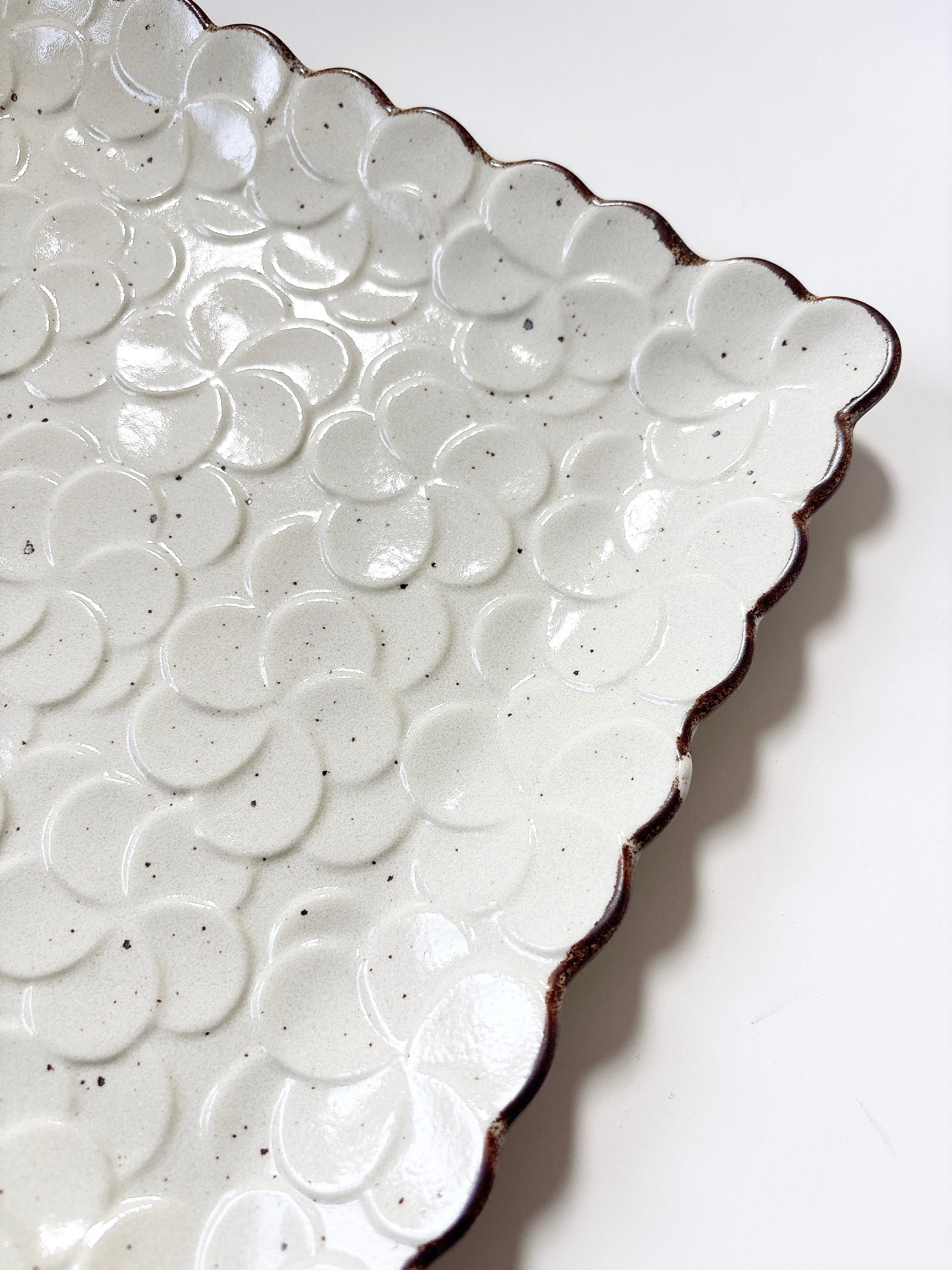 plumeria square plate