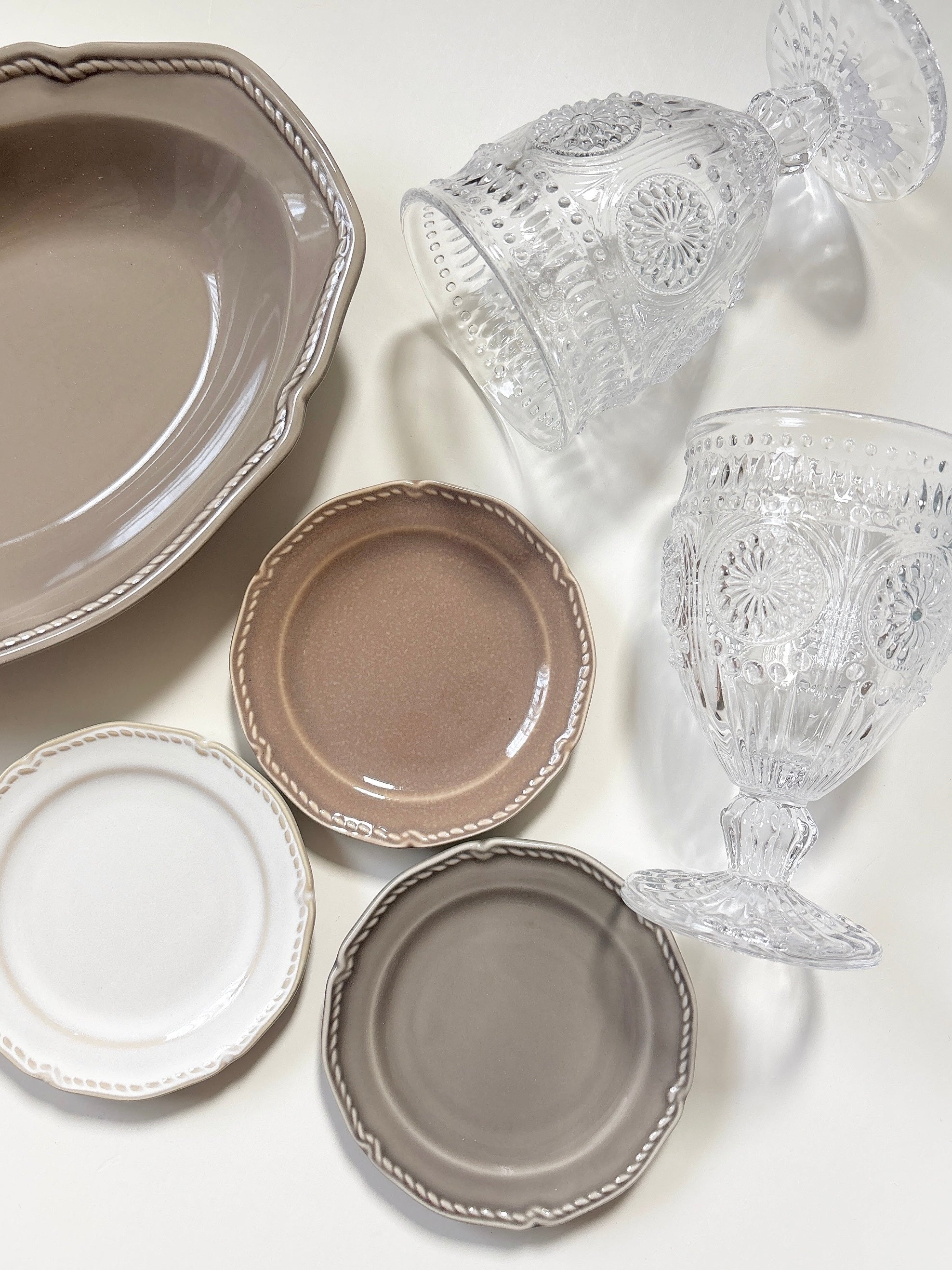 DULTON marguerite clear glass