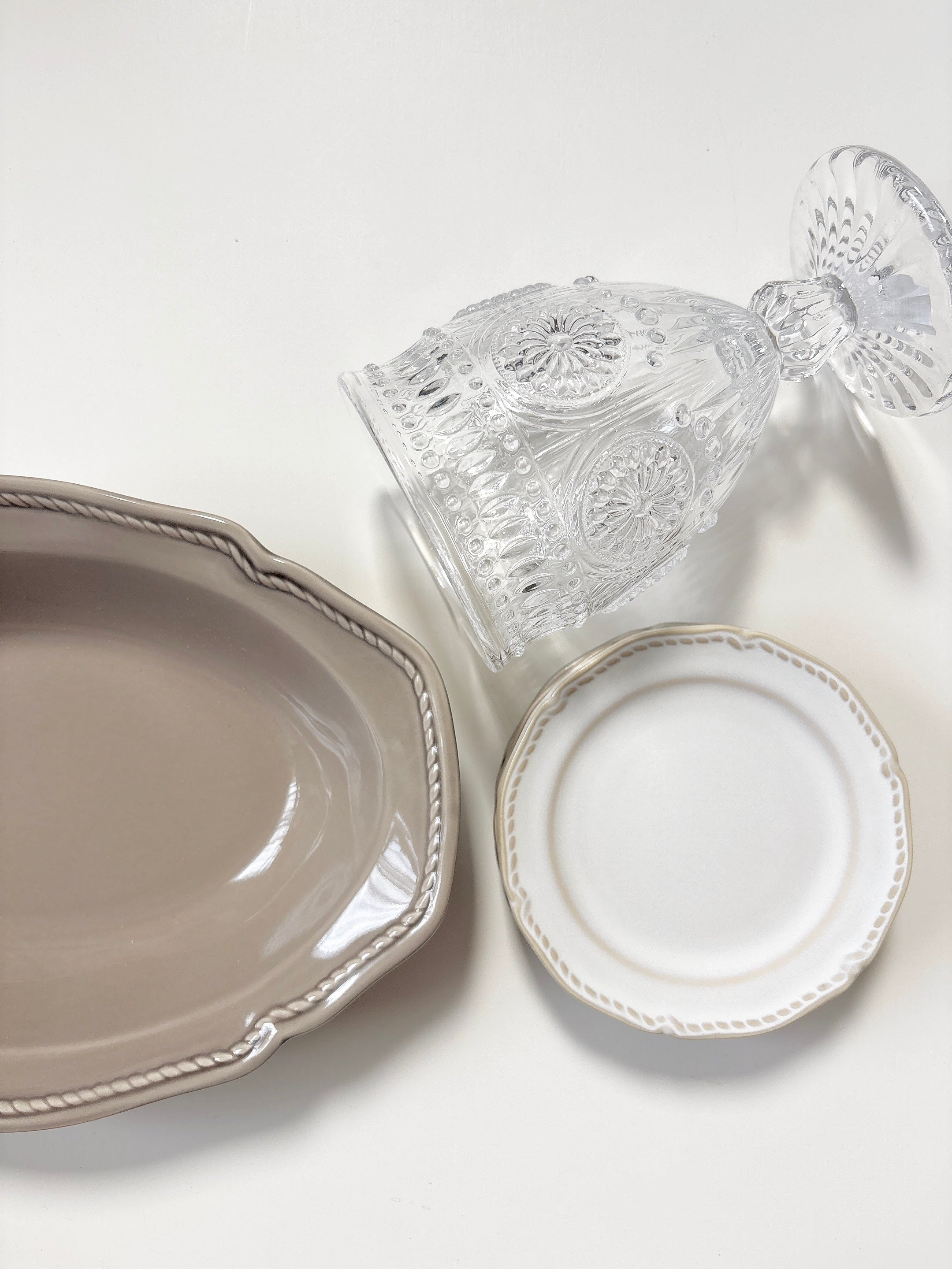 DULTON marguerite clear glass