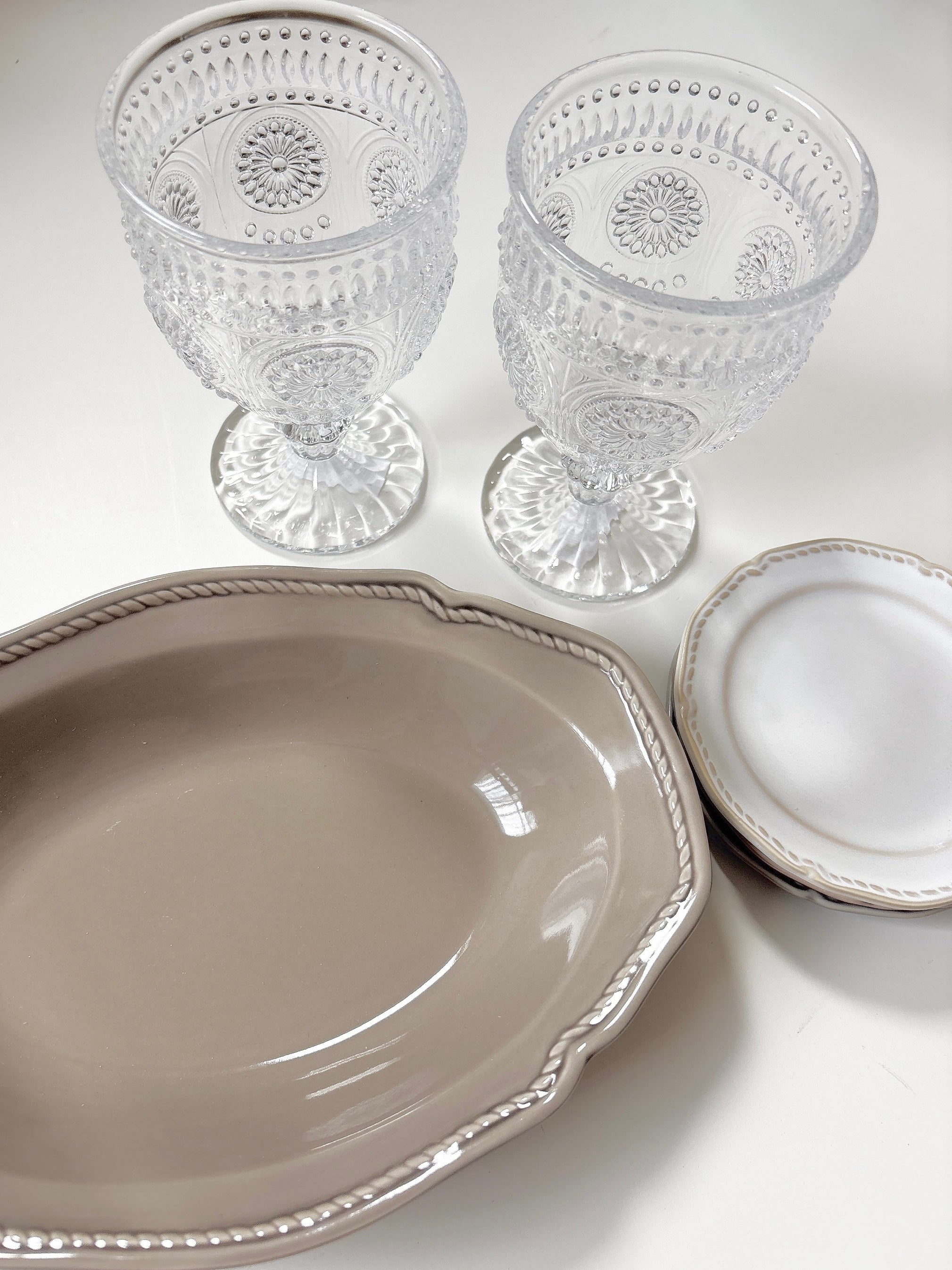 DULTON marguerite clear glass