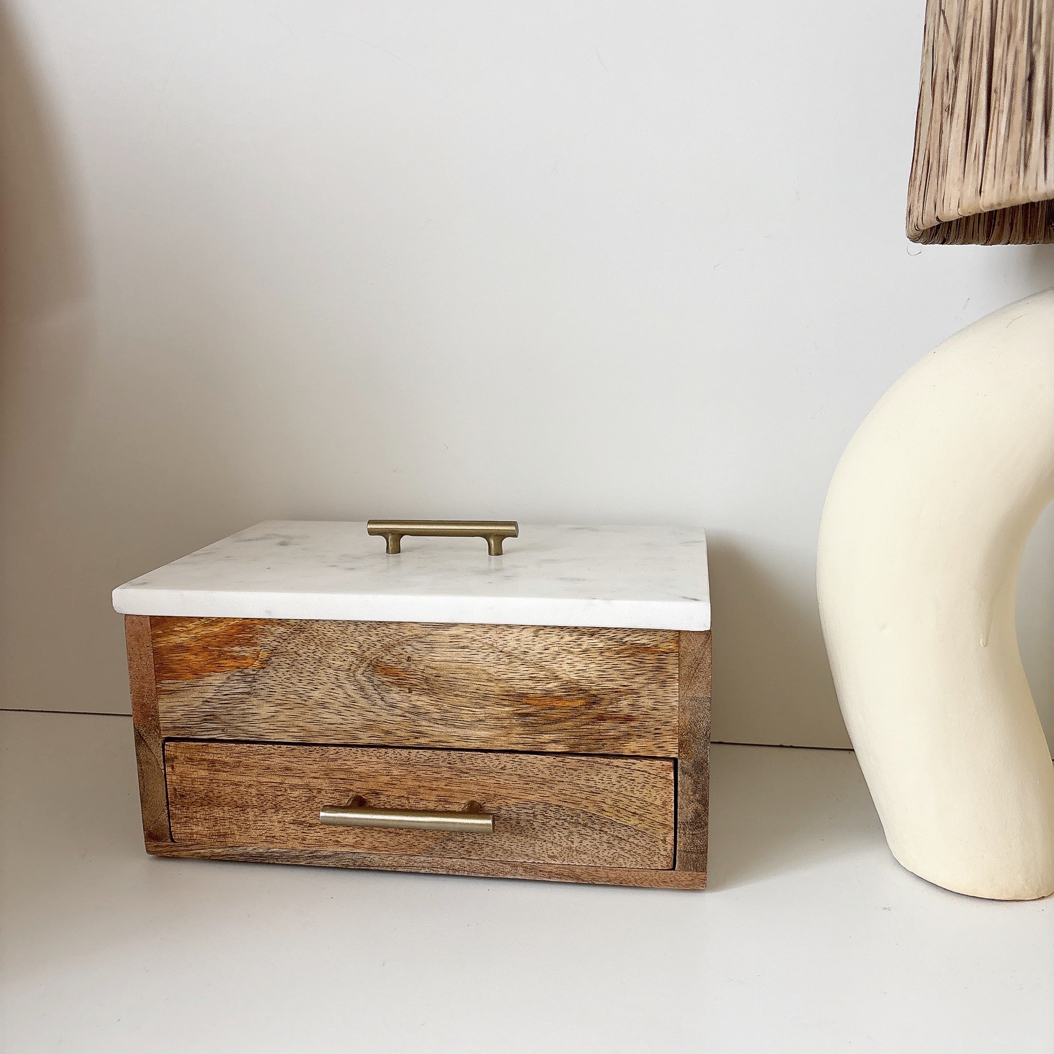 marco marble/wood jewel box