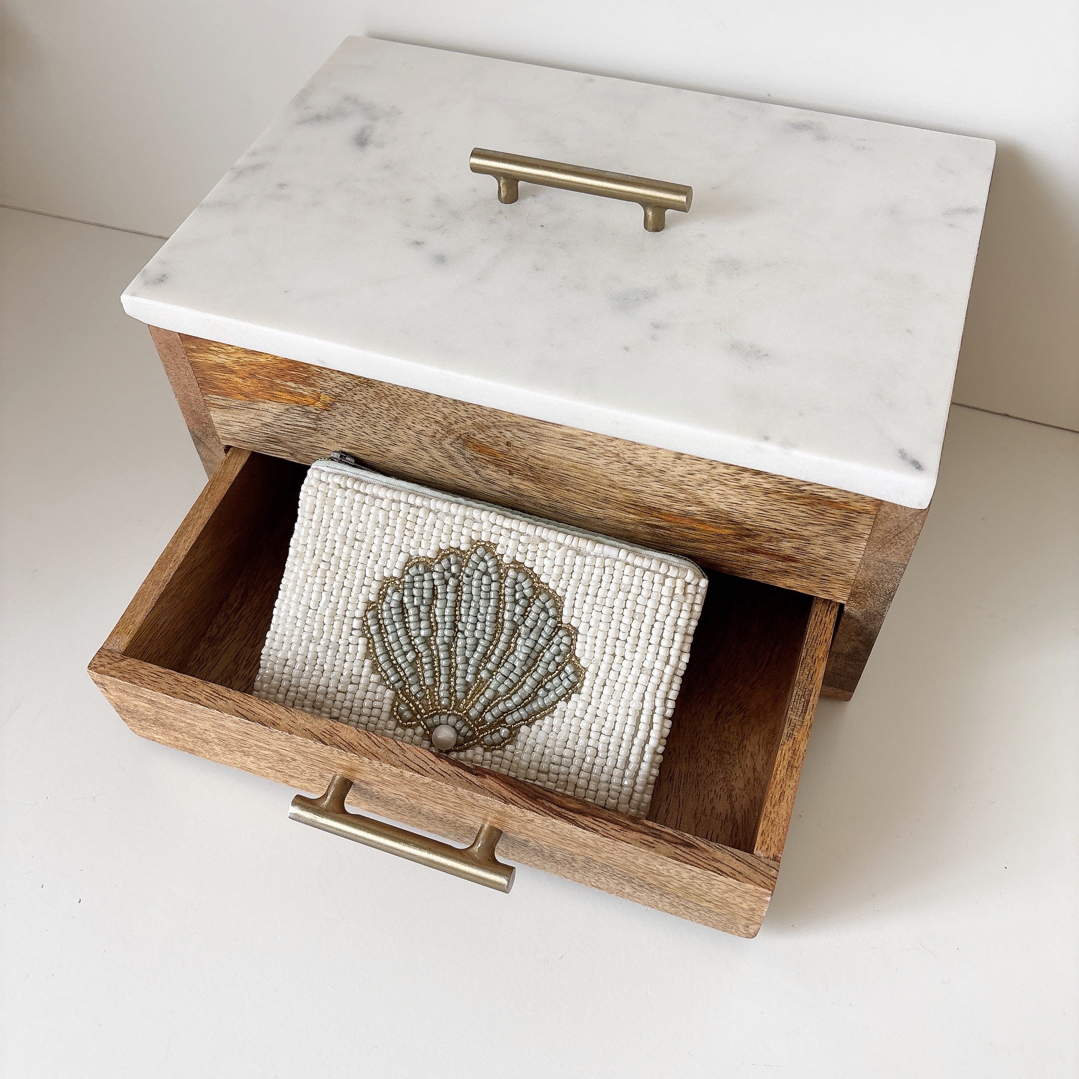 marco marble/wood jewel box