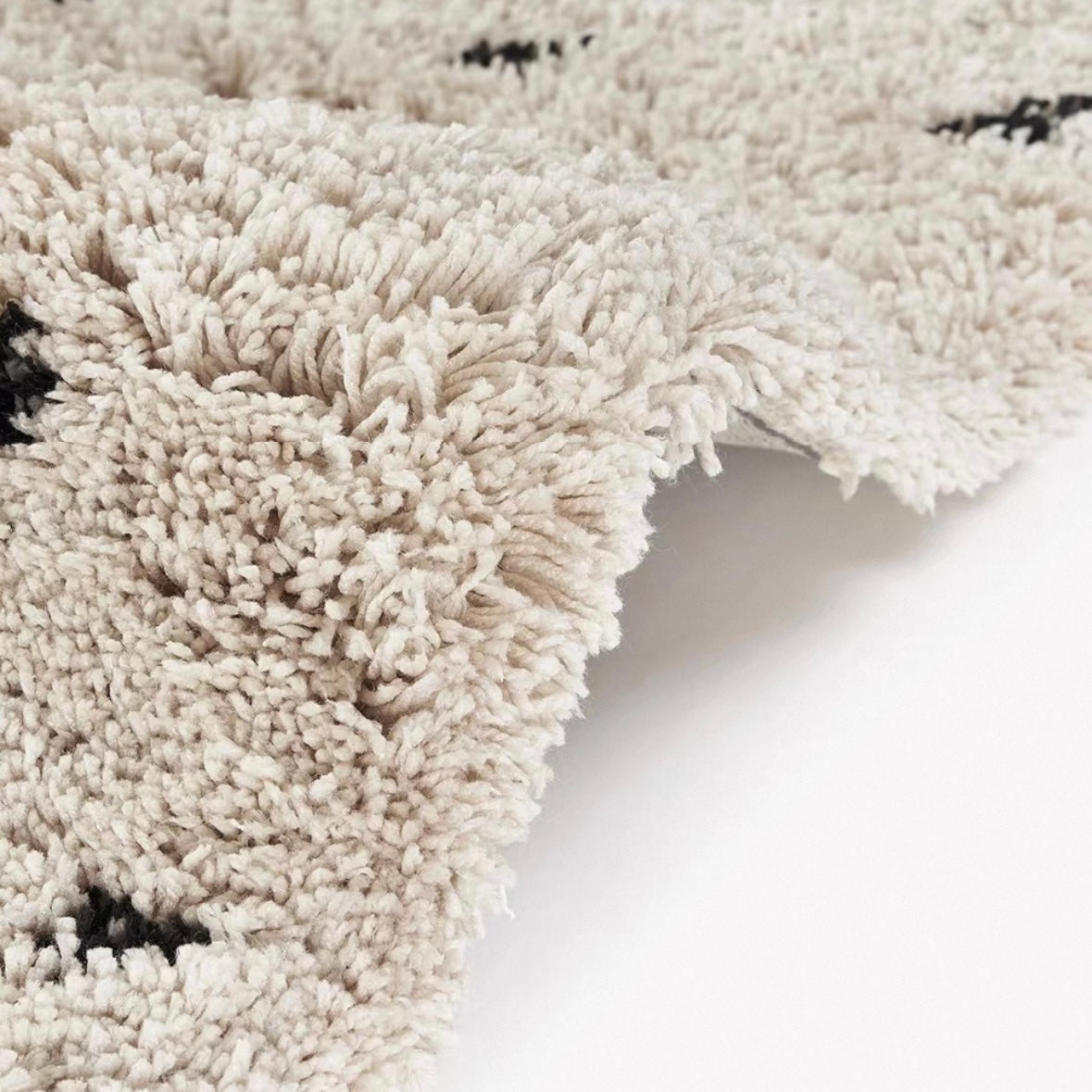 milk dot cozy rug