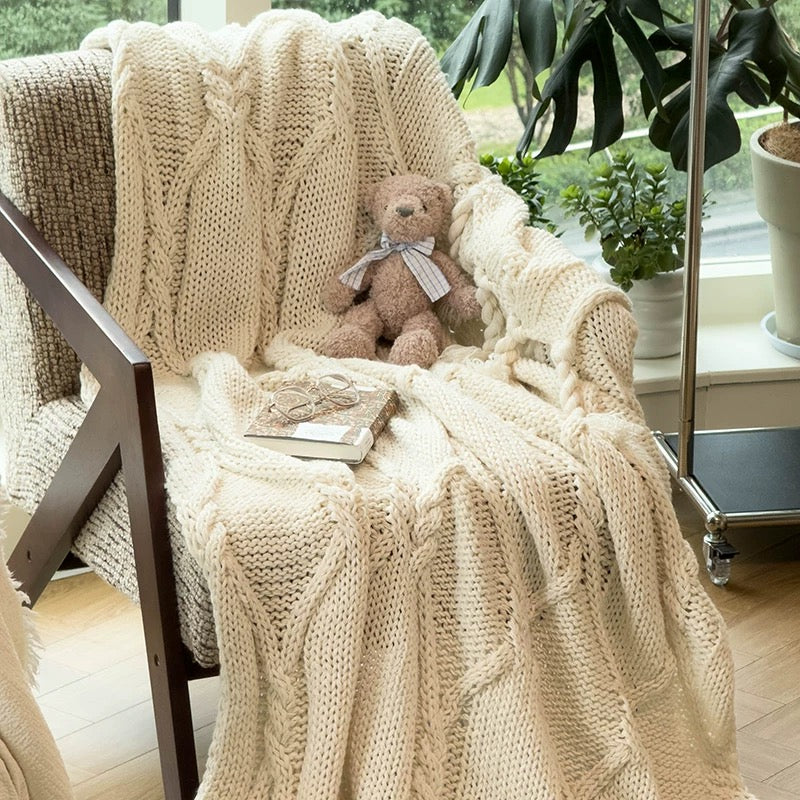 braided chunky blanket