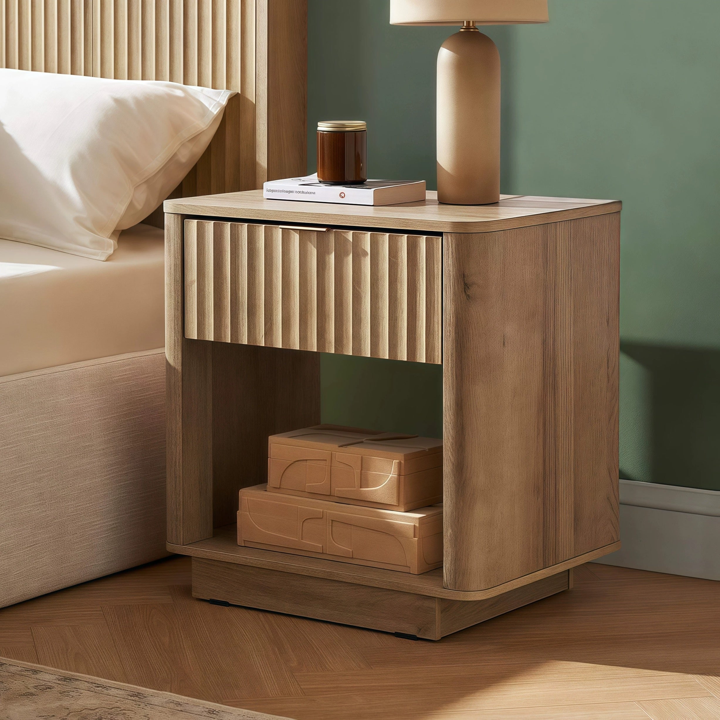 modern grove bedside table