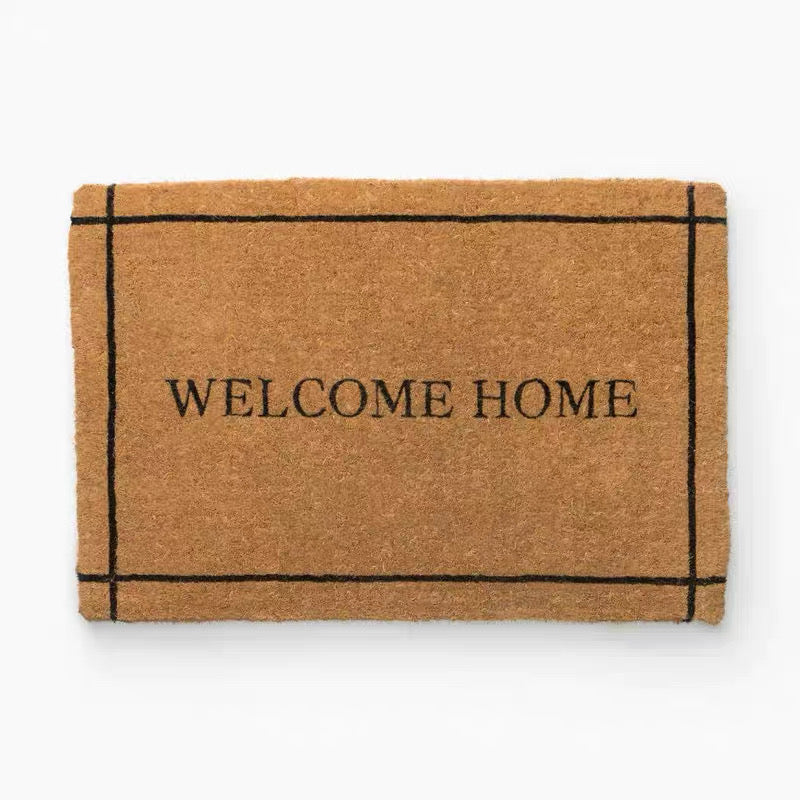 welcome home coconut fiber mat