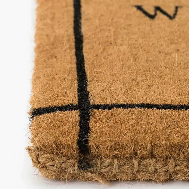 welcome home coconut fiber mat