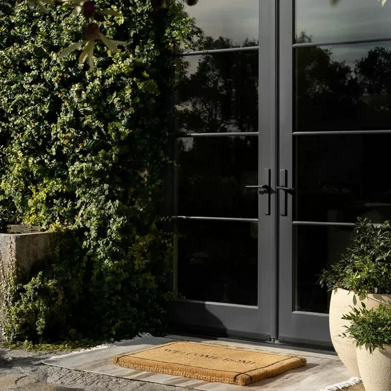 welcome home coconut fiber mat