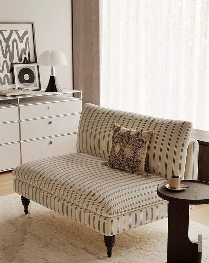 striped classic sofa