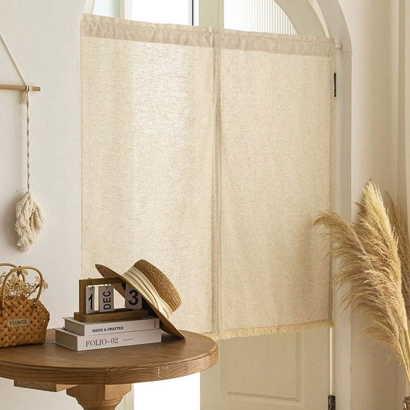 cotton basic fringe curtain