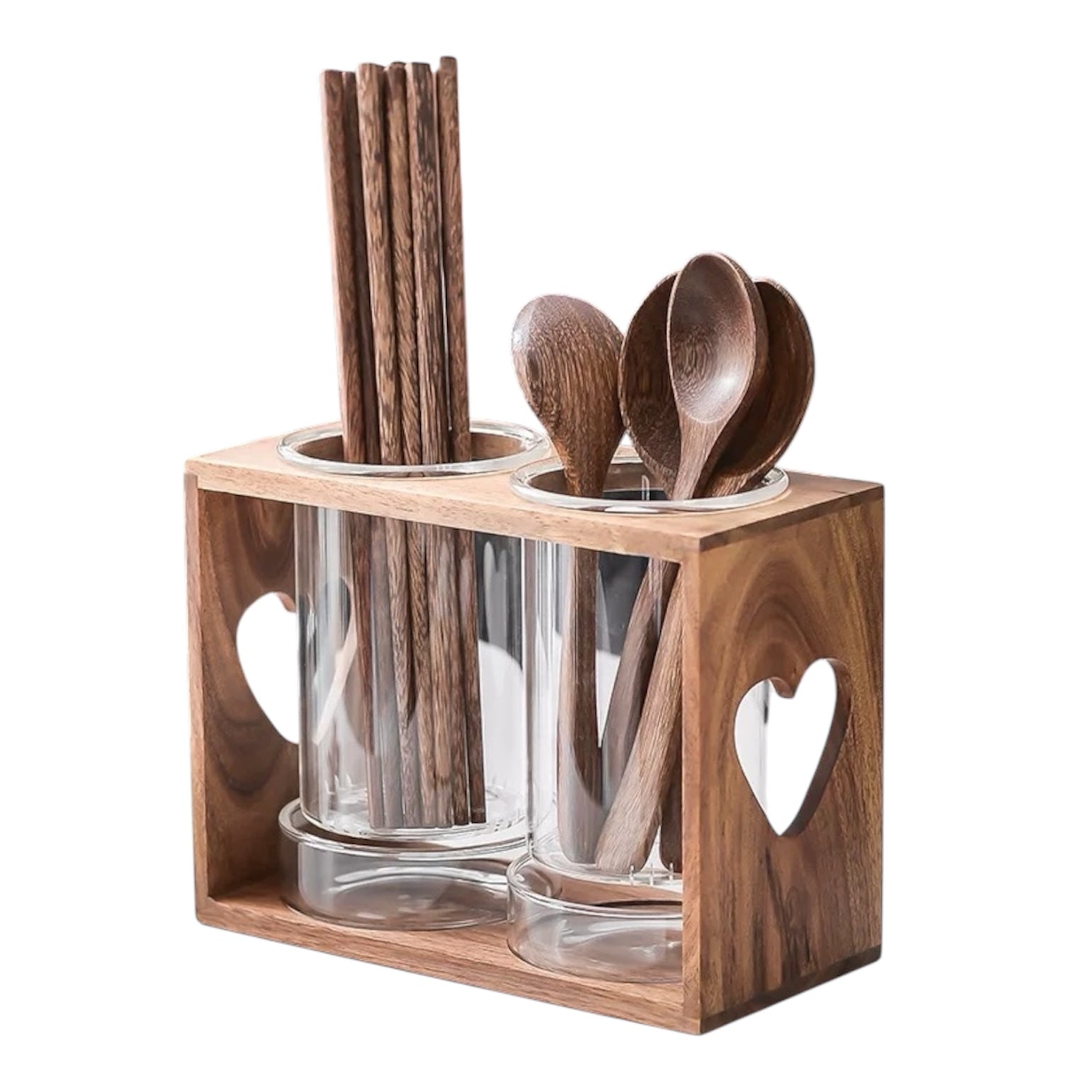 heart chopstick holder