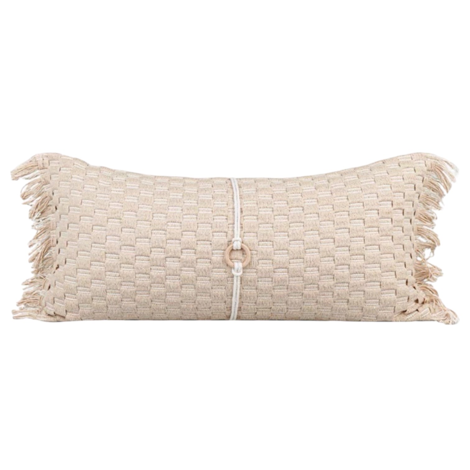 rope wooden ring cushion