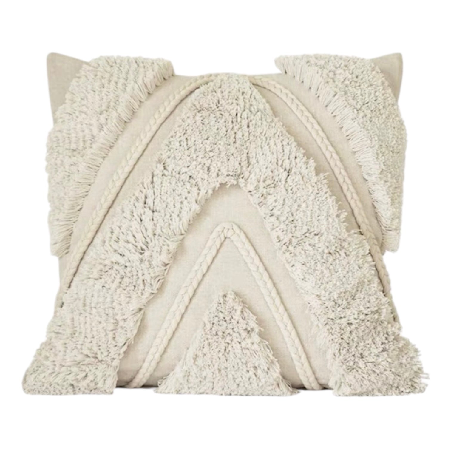 braided line tufted cushion