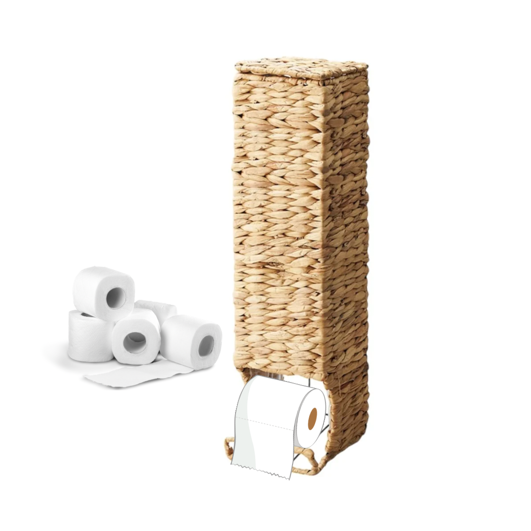 water hyacinth toilet paper holder