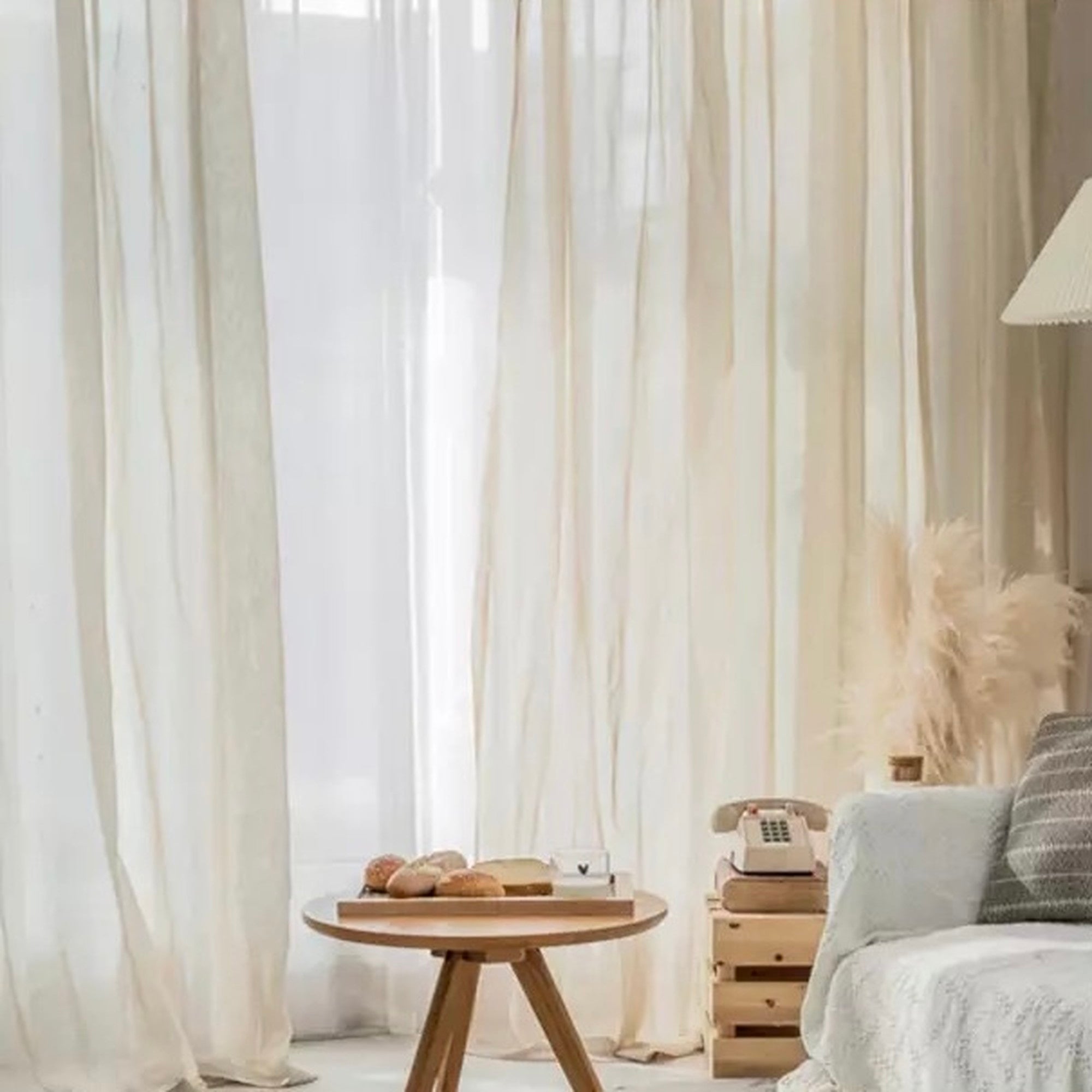 linen simple curtain