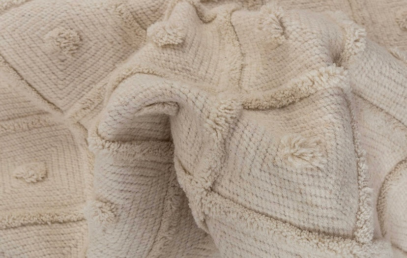 boho inspired hand woven rug