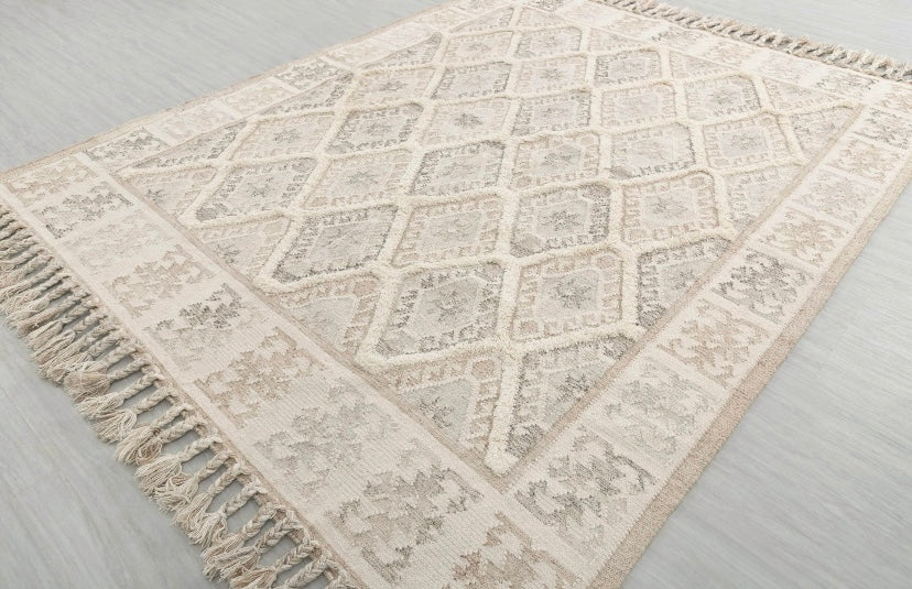 scandinavian hand woven rug