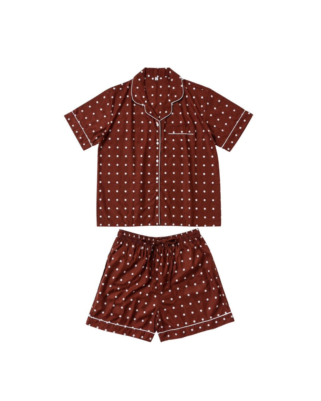 【即納】polka dot pajama set-brown