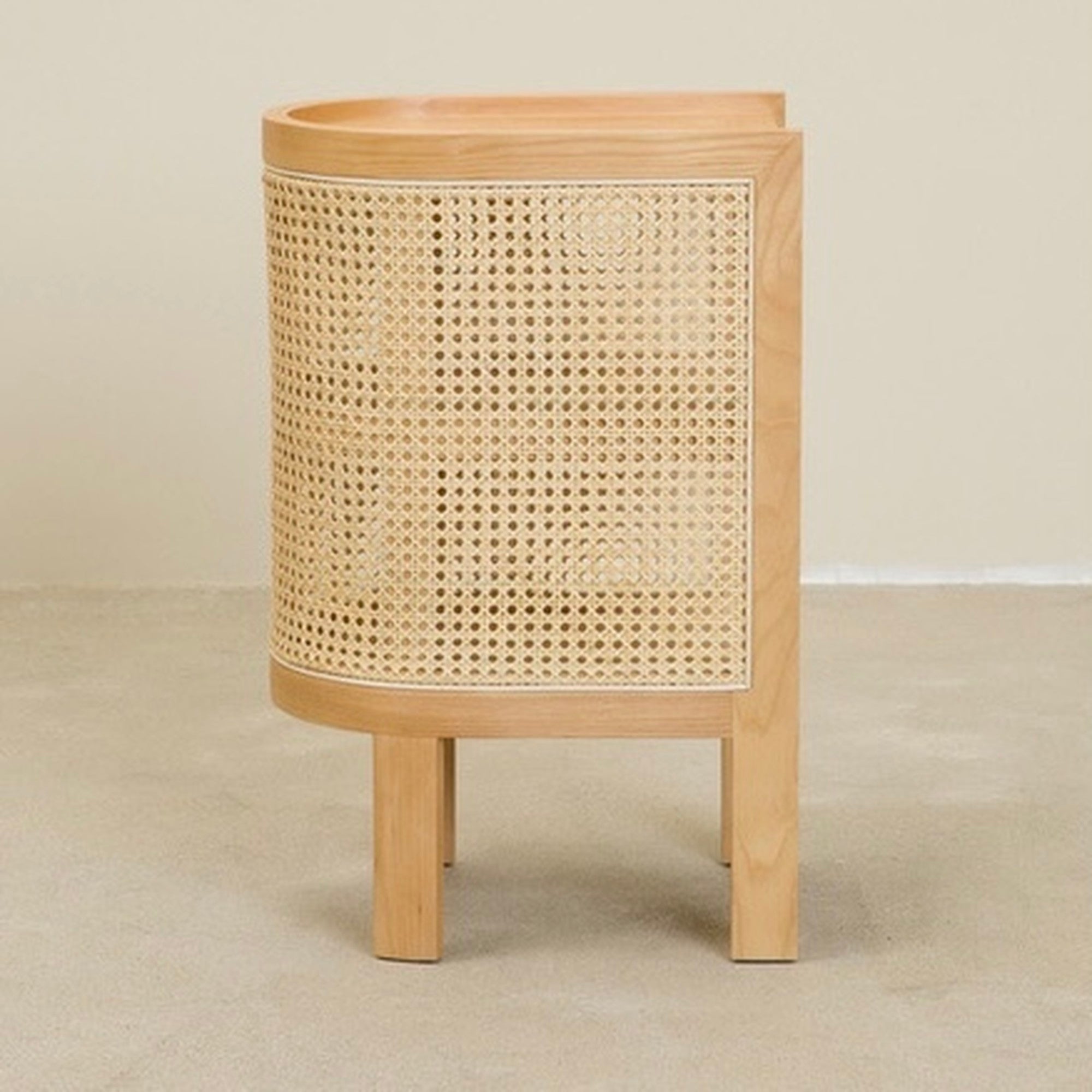 wood side table