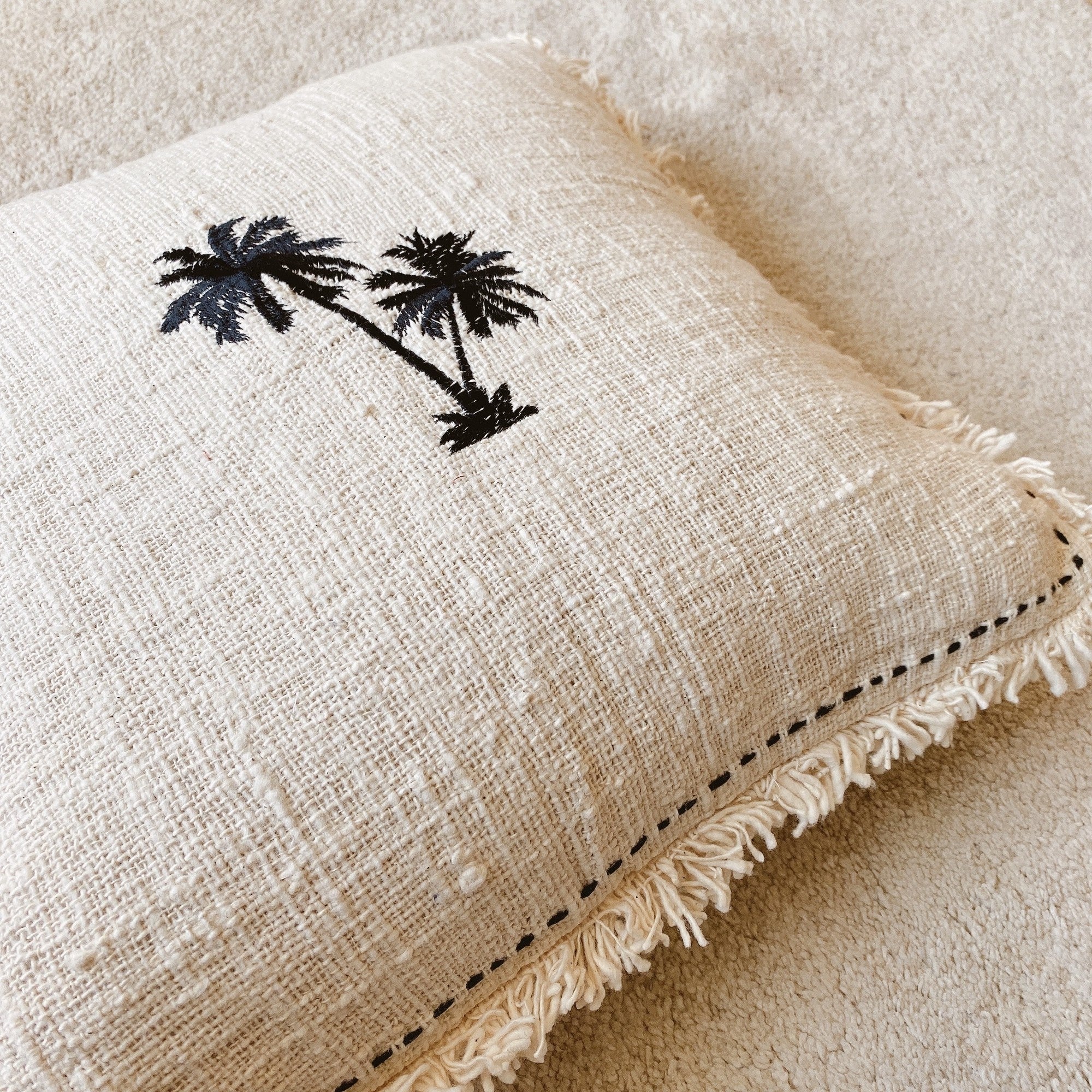 palm tree cushion cover
