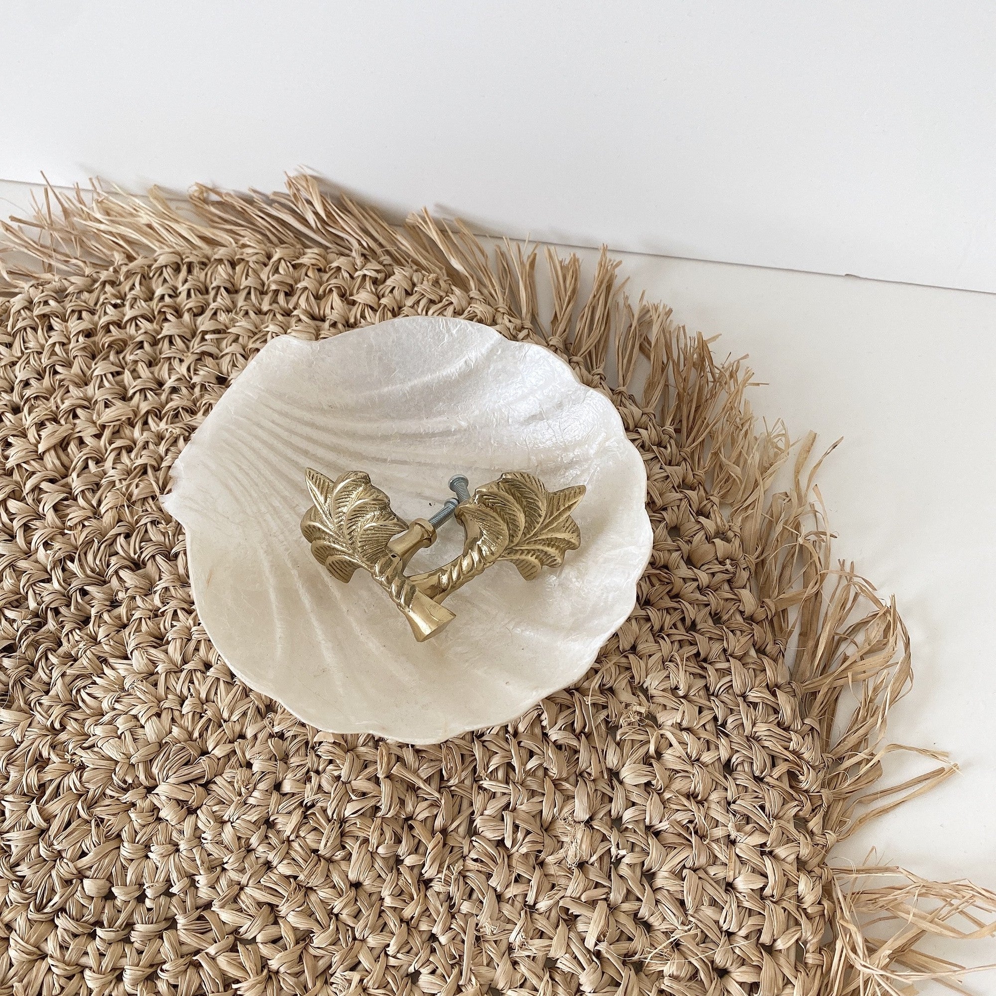 palm tree brass knob