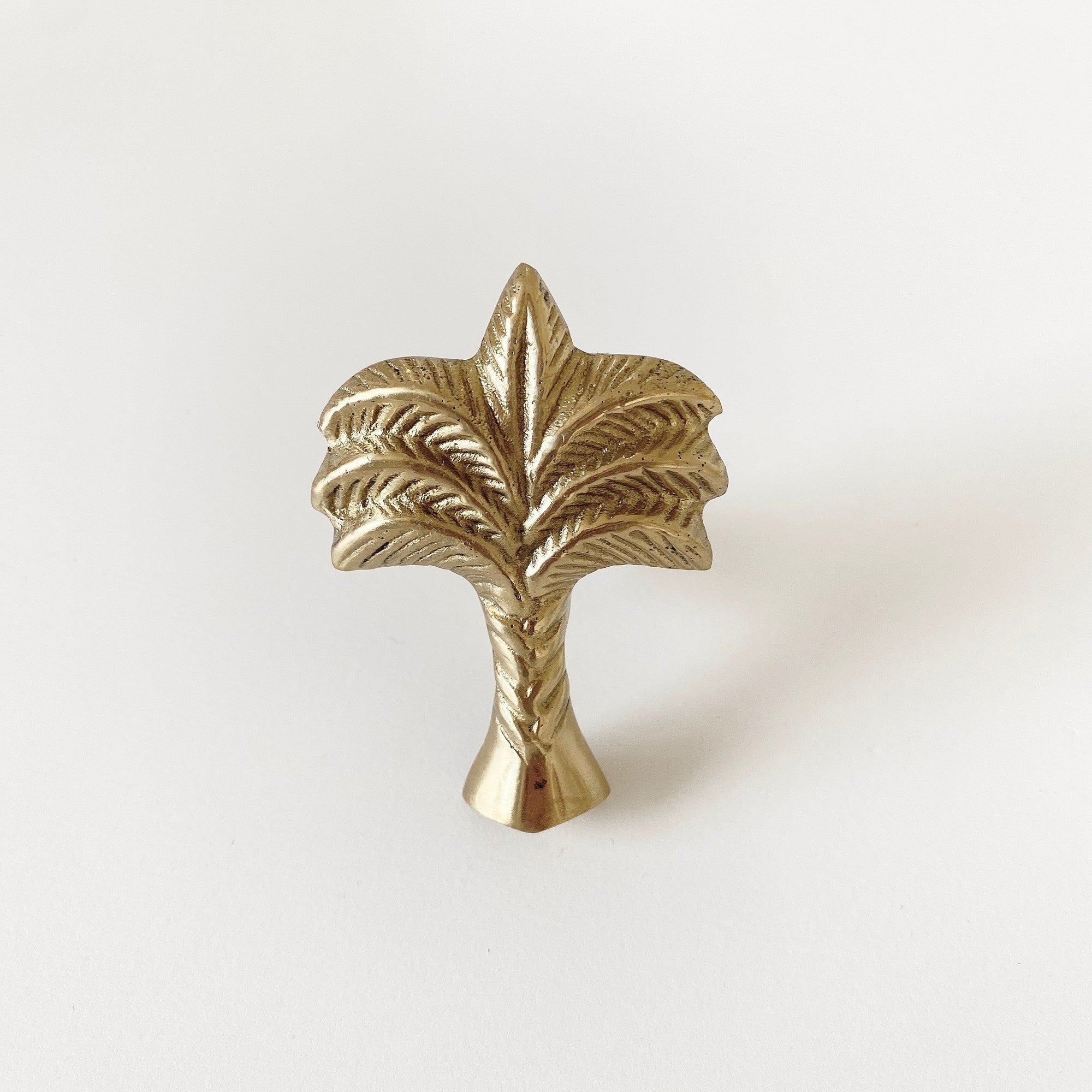 palm tree brass knob