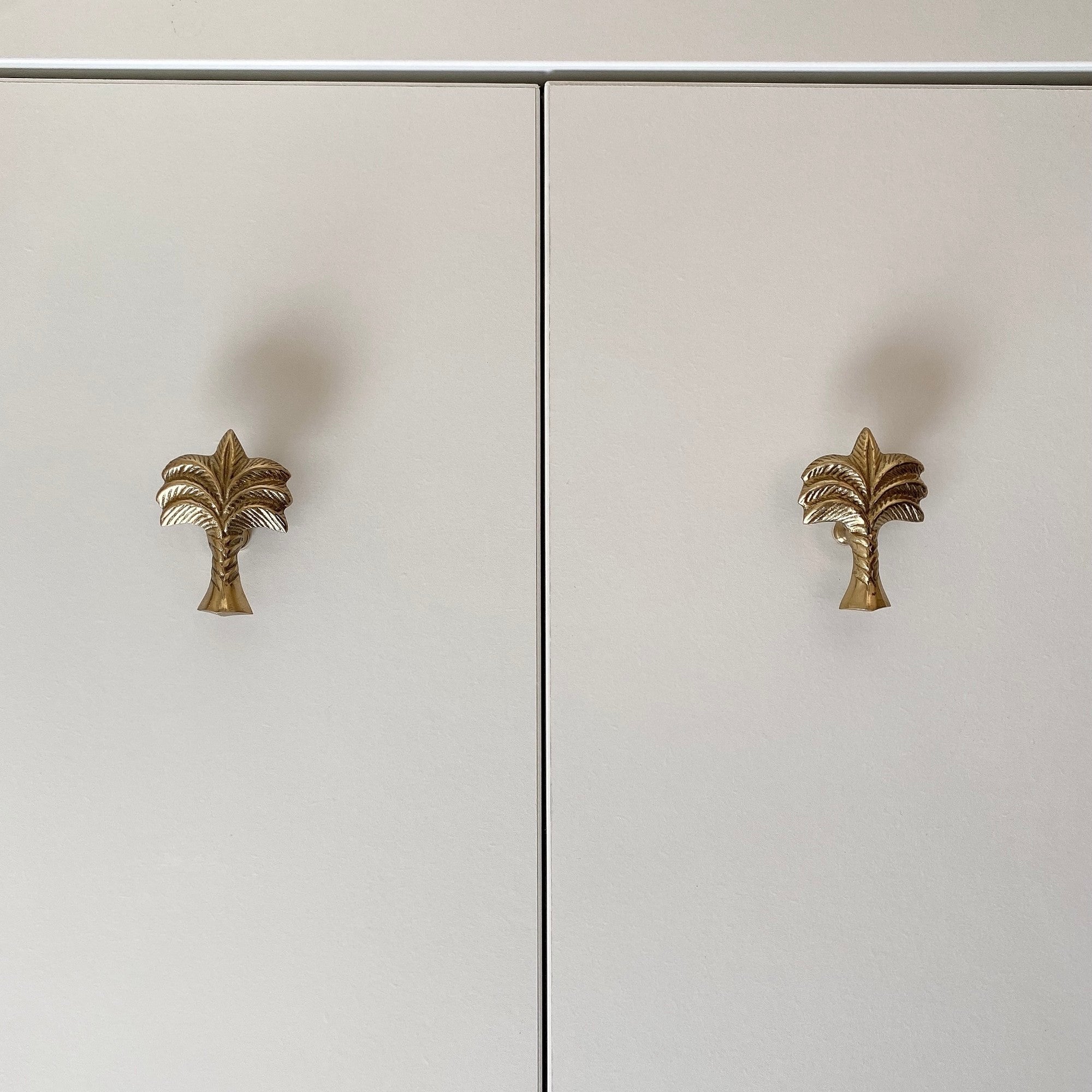 palm tree brass knob