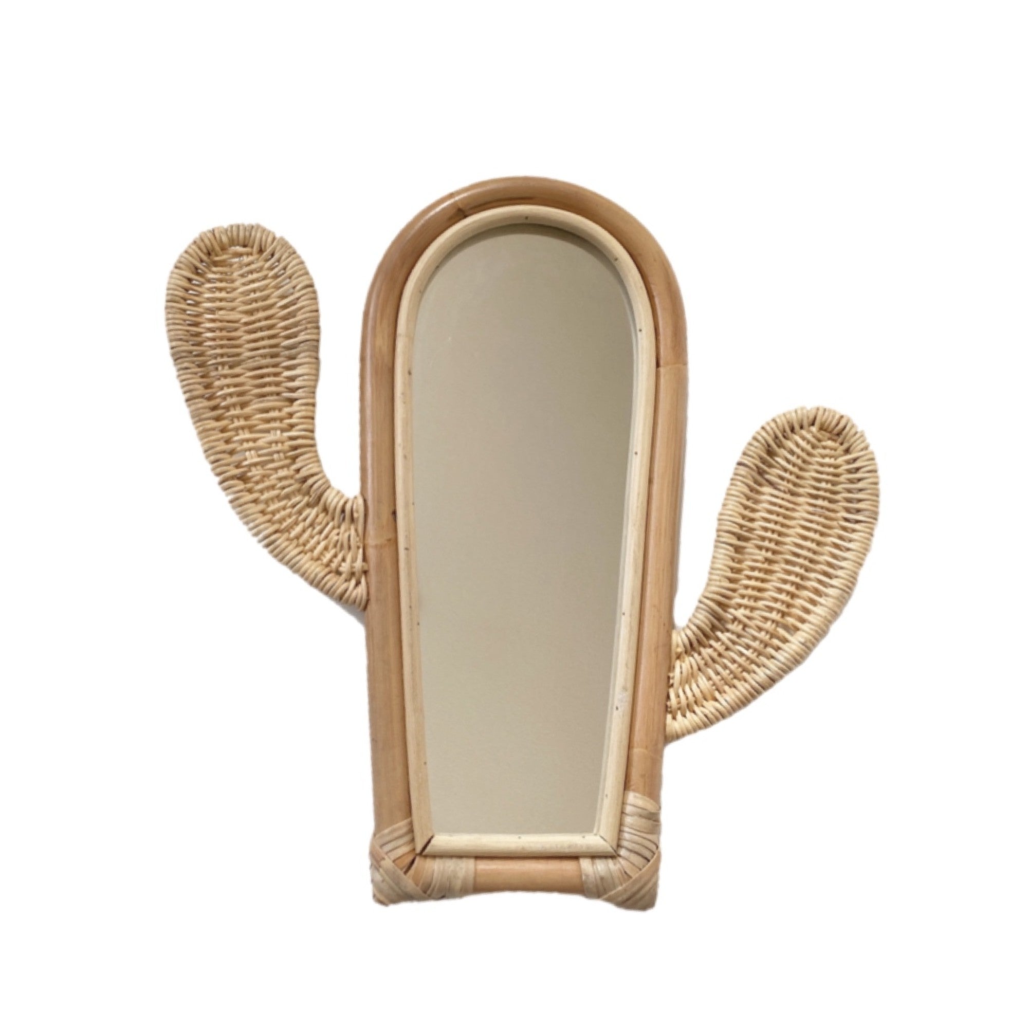 cactus rattan mirror