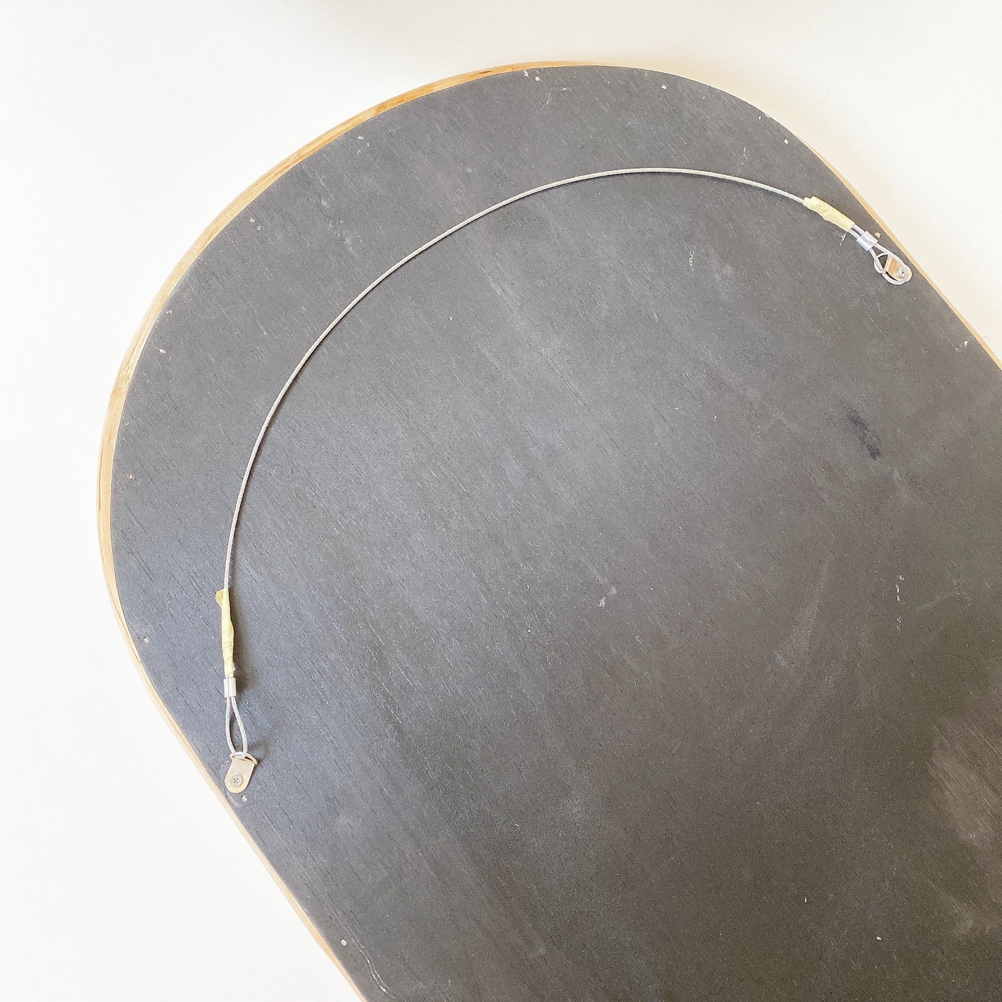 rattan window mirror