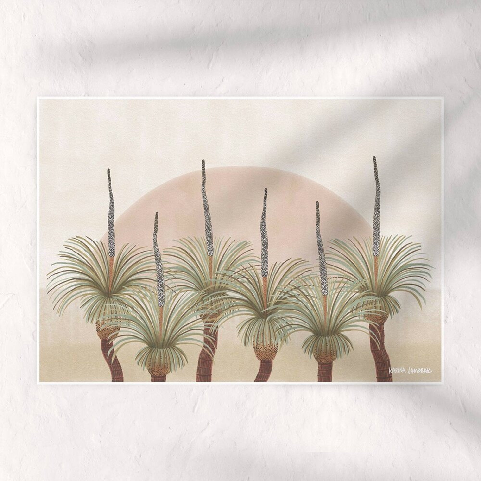【karina jambrak art】grass tree horizon