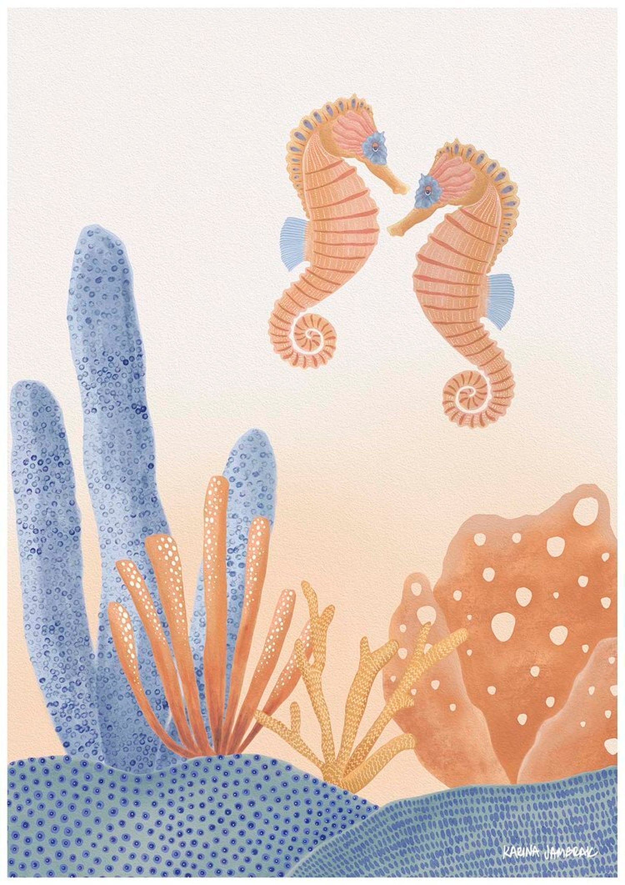 【karina jambrak art】seahorse duo