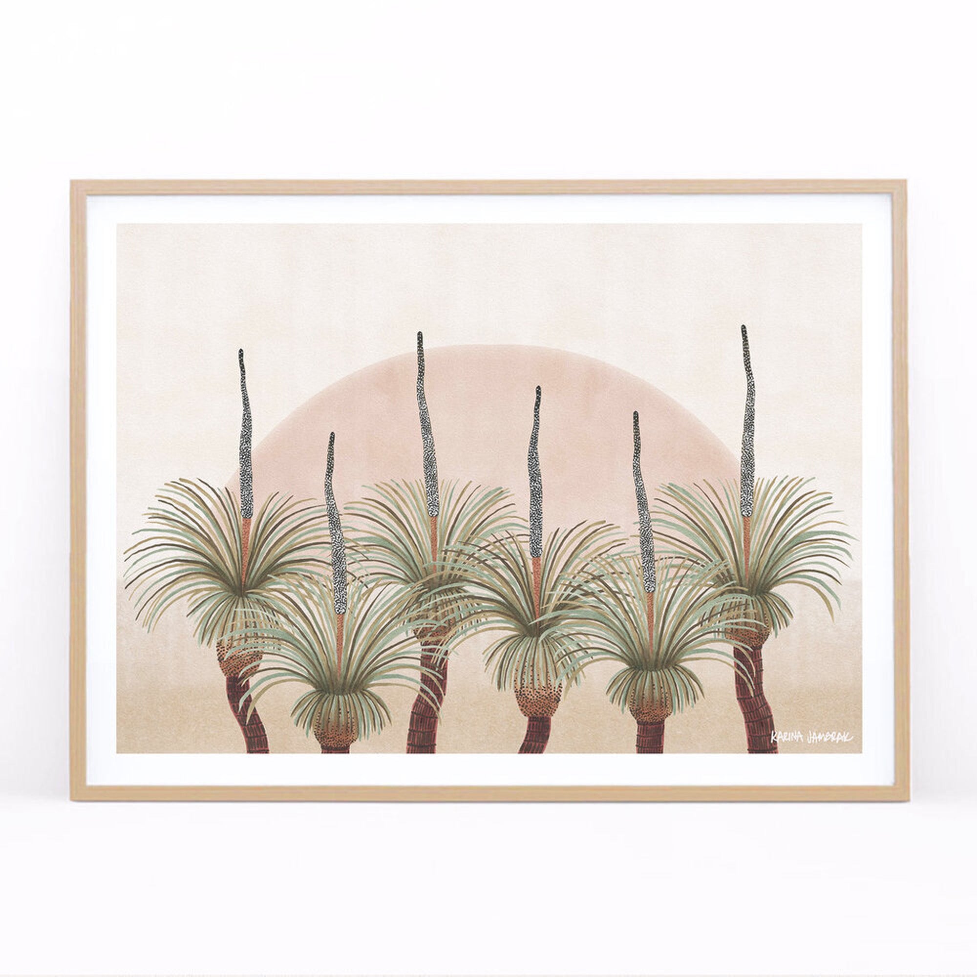 【karina jambrak art】grass tree horizon