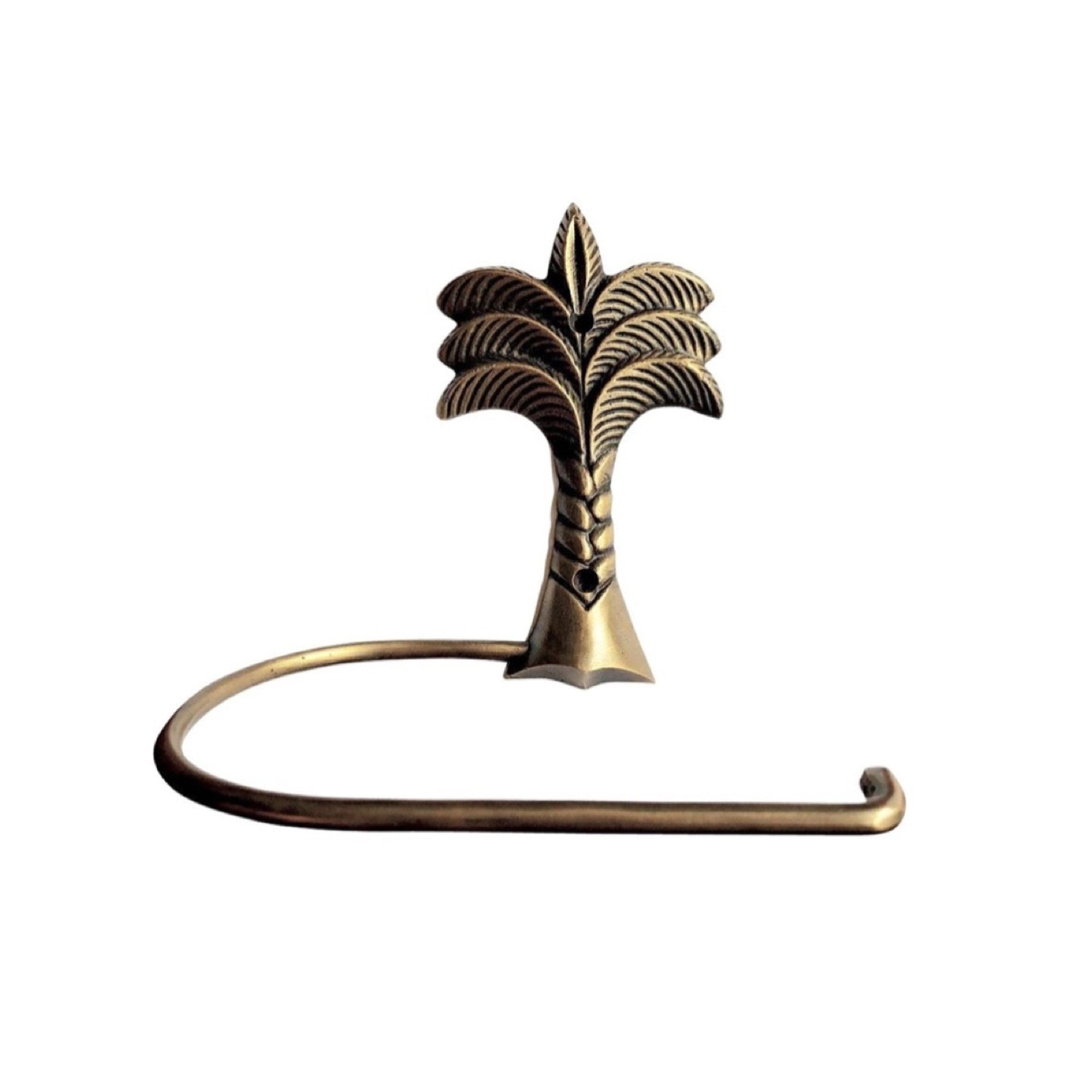 palm tree towel holder