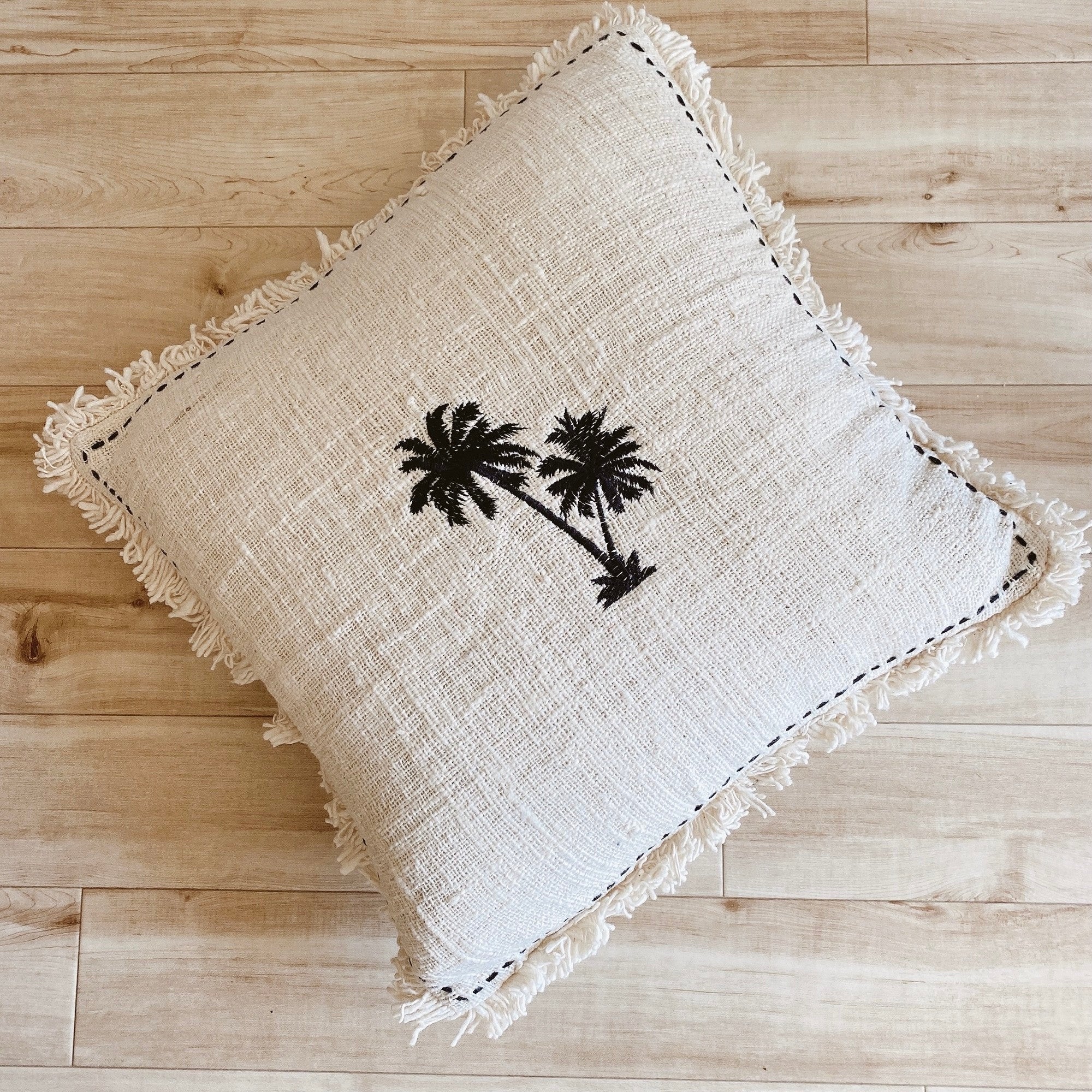 palm tree cushion cover