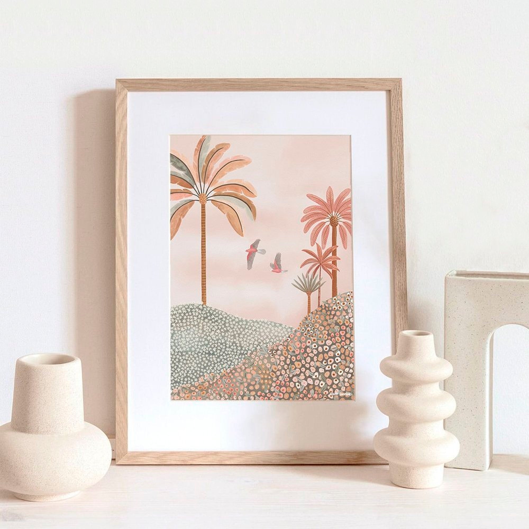 【karina jambrak art】wildflowers and galahs