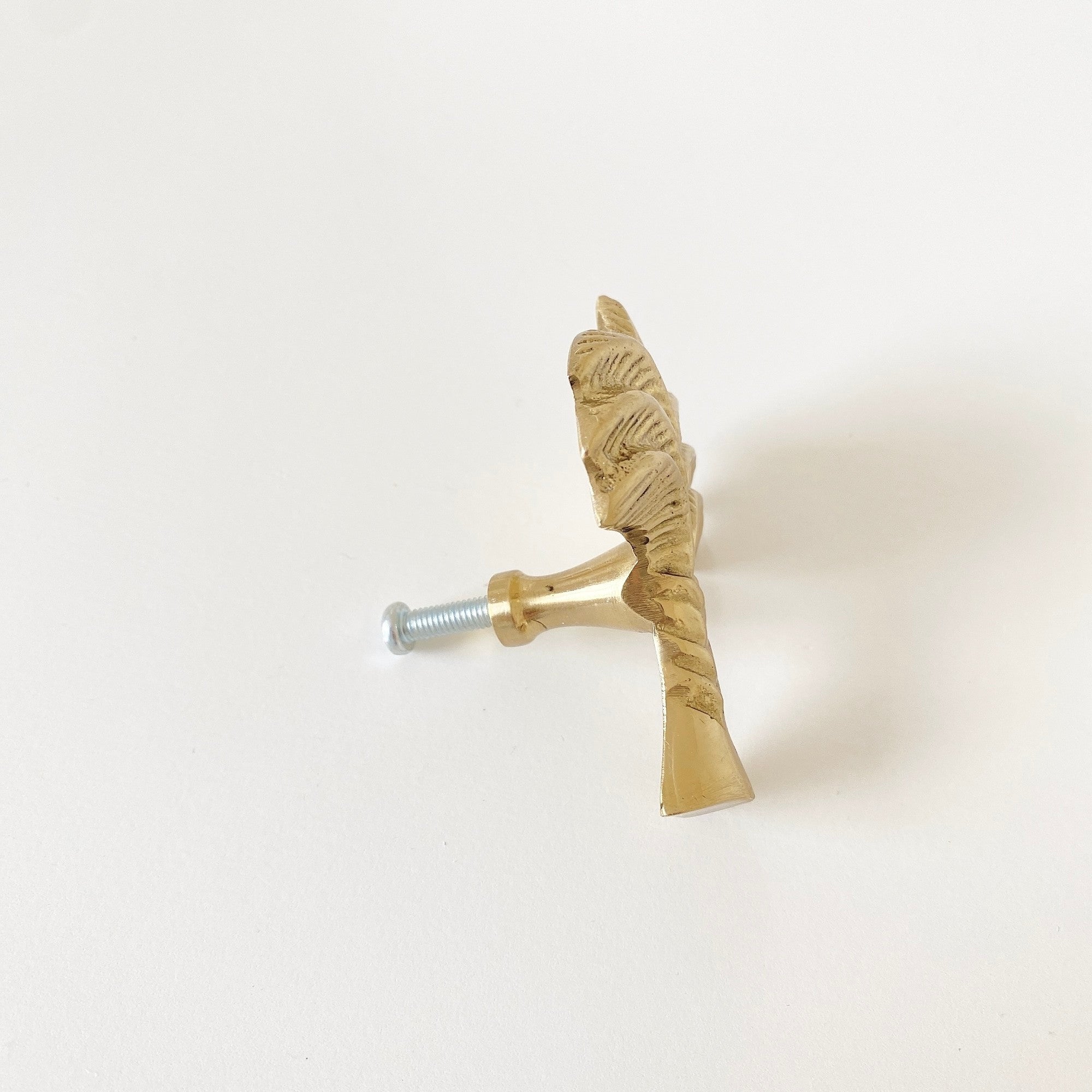 palm tree brass knob