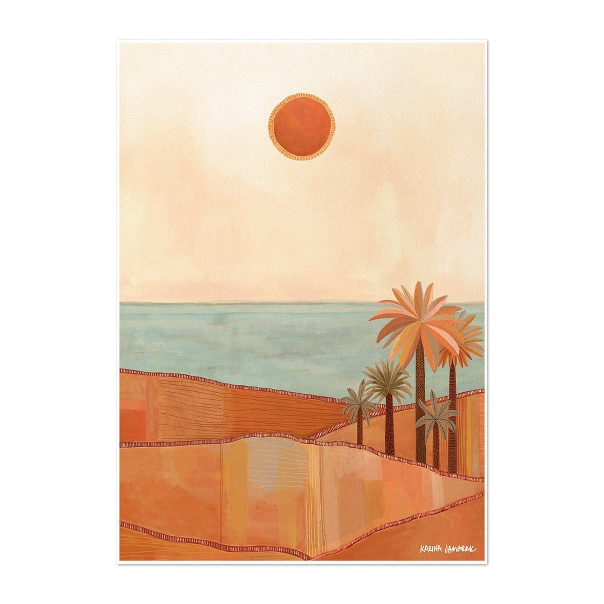 【karina jambrak art】red sun sky
