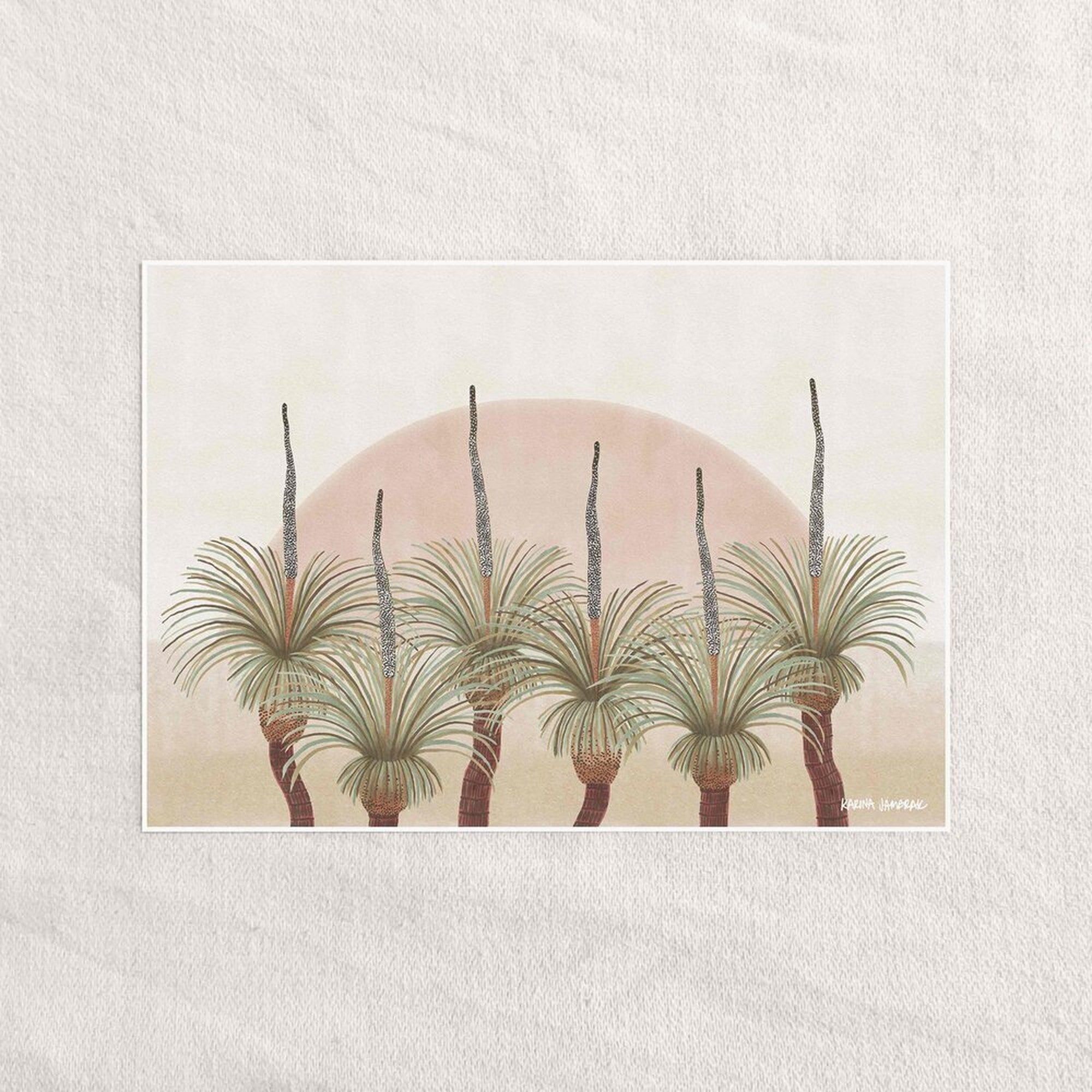 【karina jambrak art】grass tree horizon