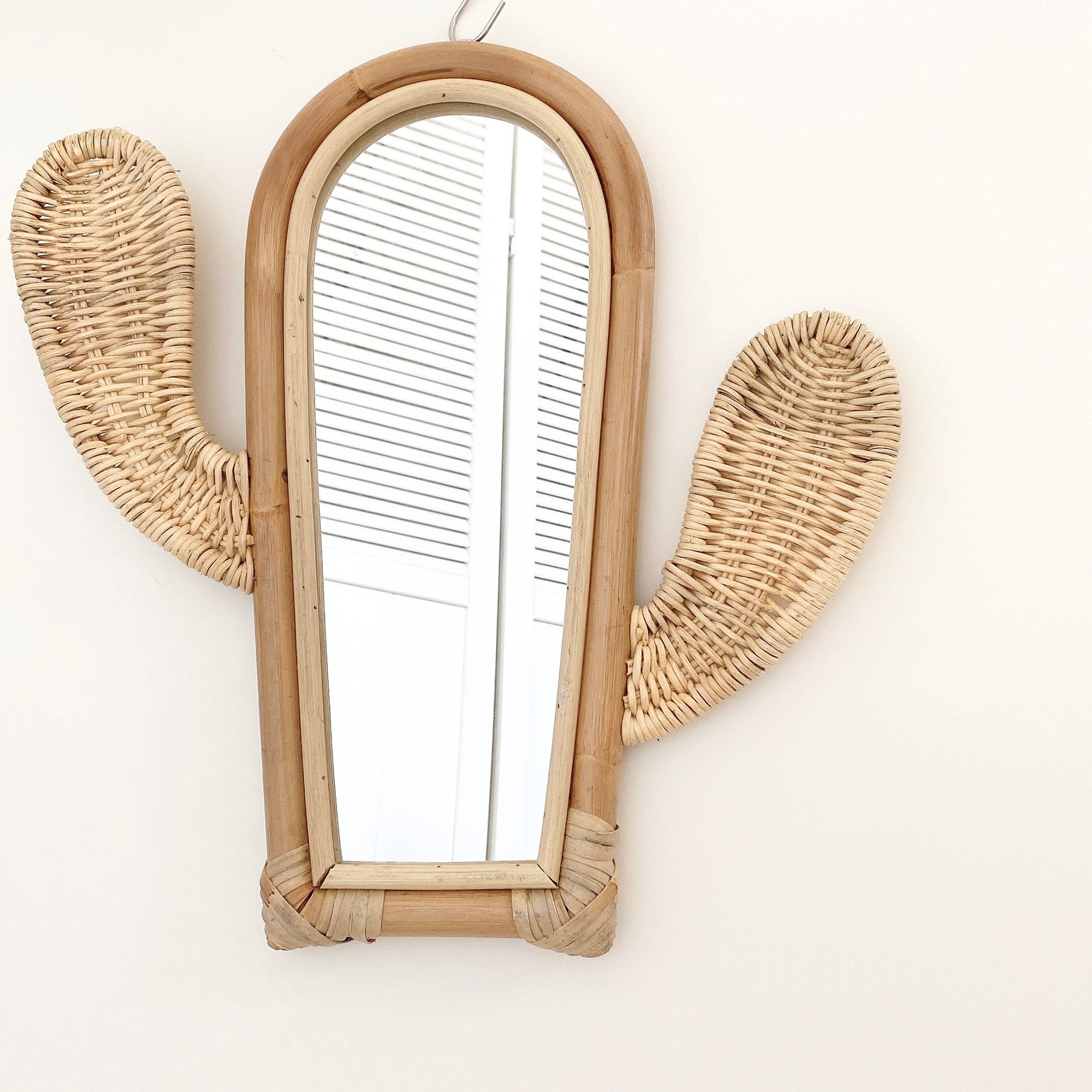 cactus rattan mirror