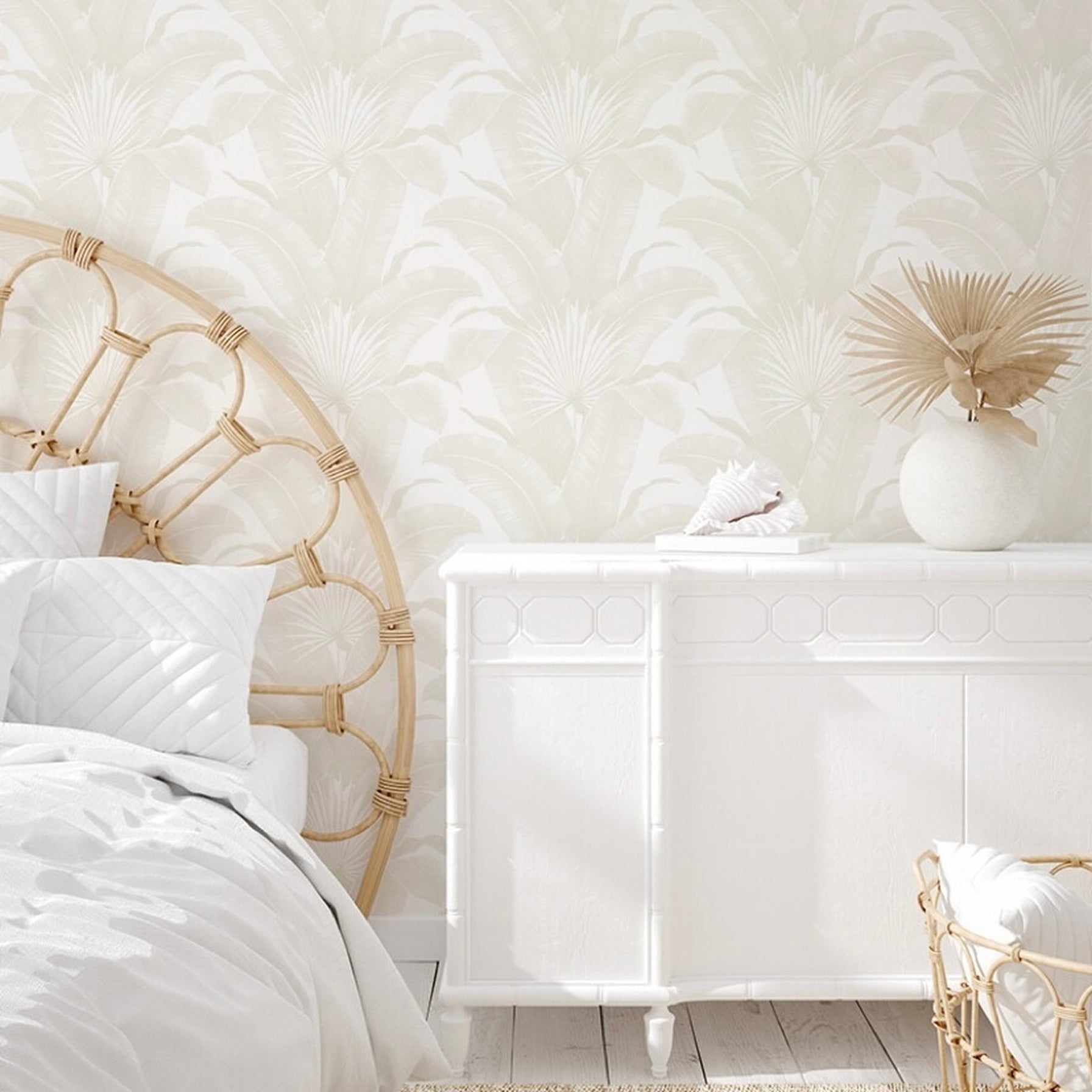 coastal palms removable wallpaper