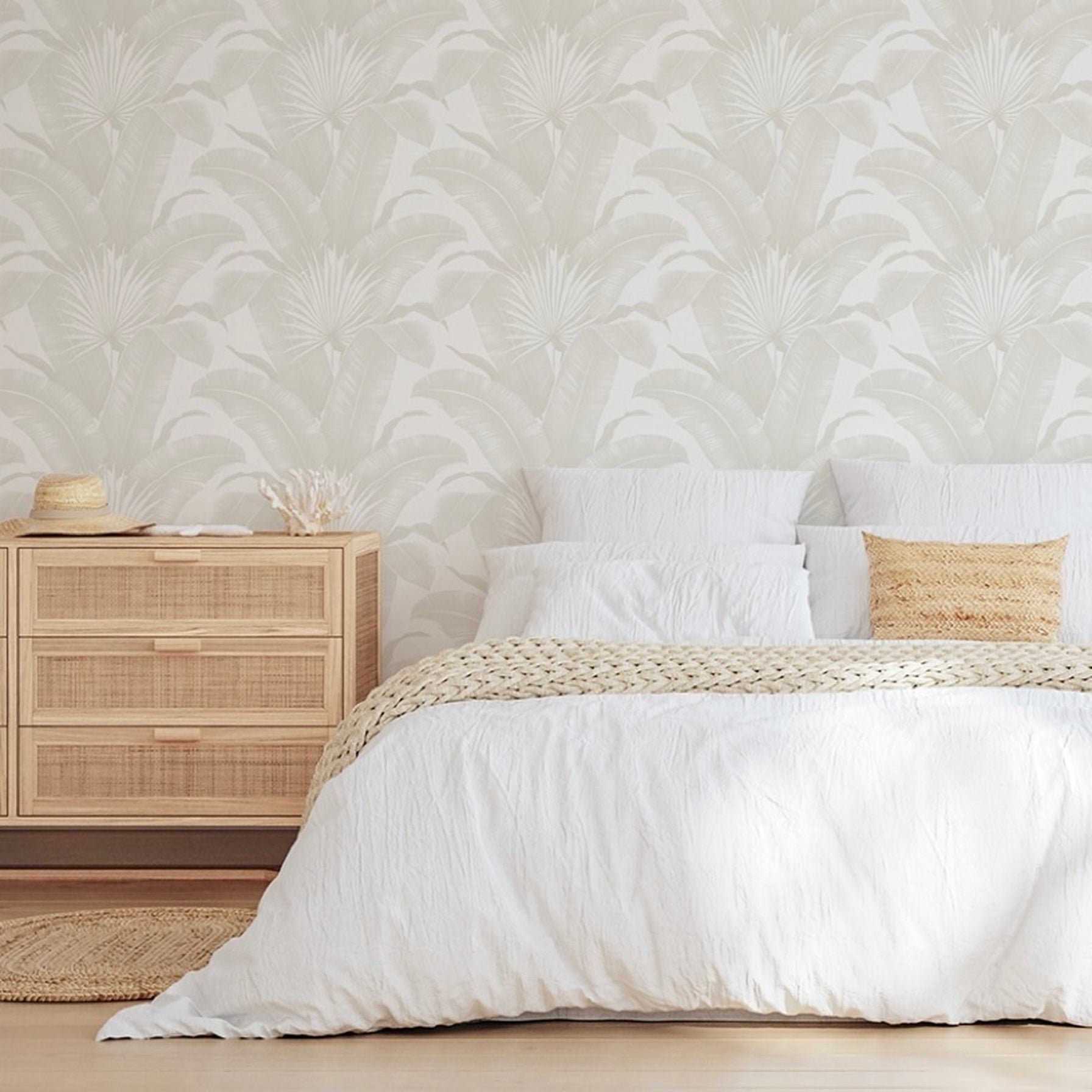 coastal palms removable wallpaper