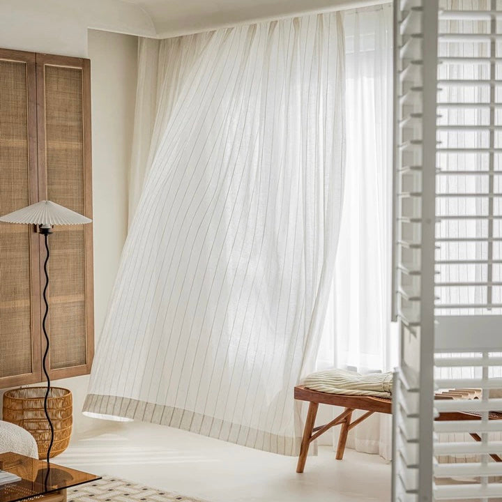 cotton jute line curtain