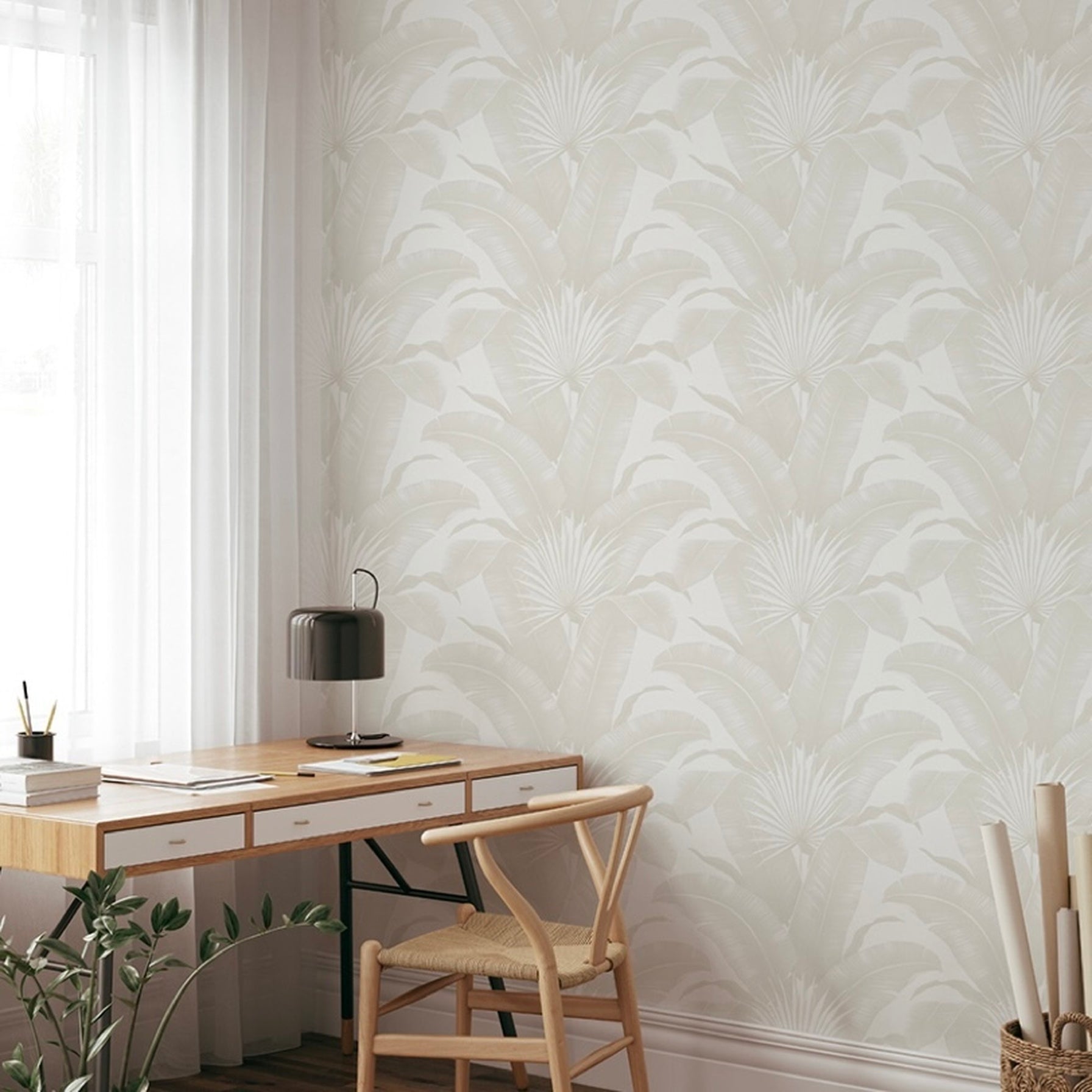 coastal palms removable wallpaper