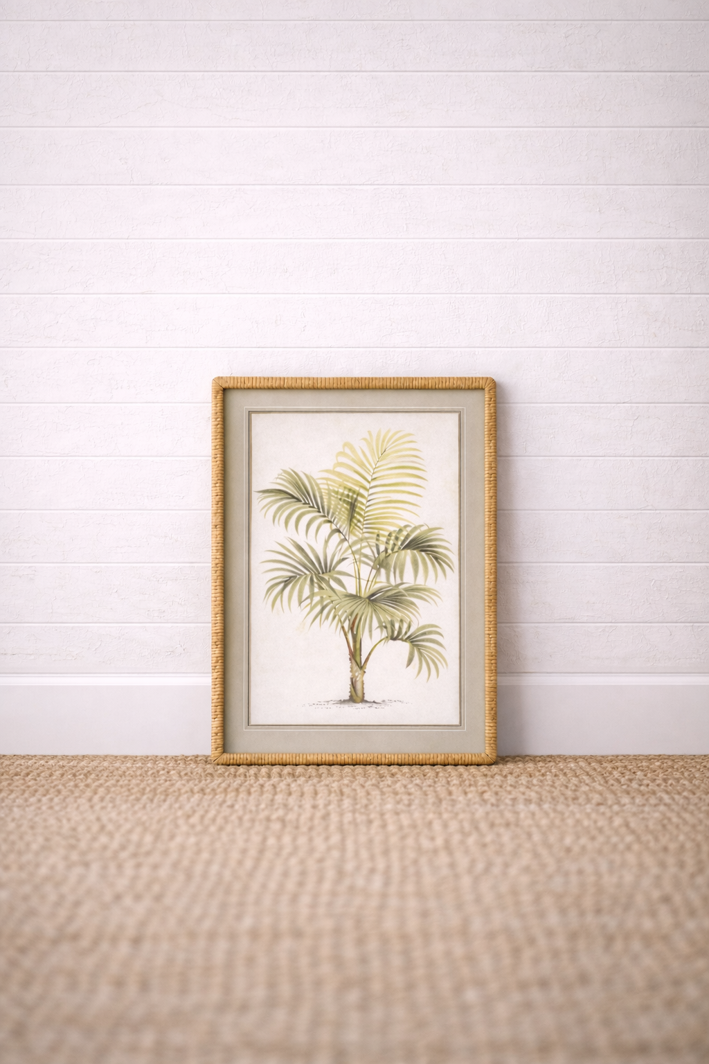 palms vintage framed print