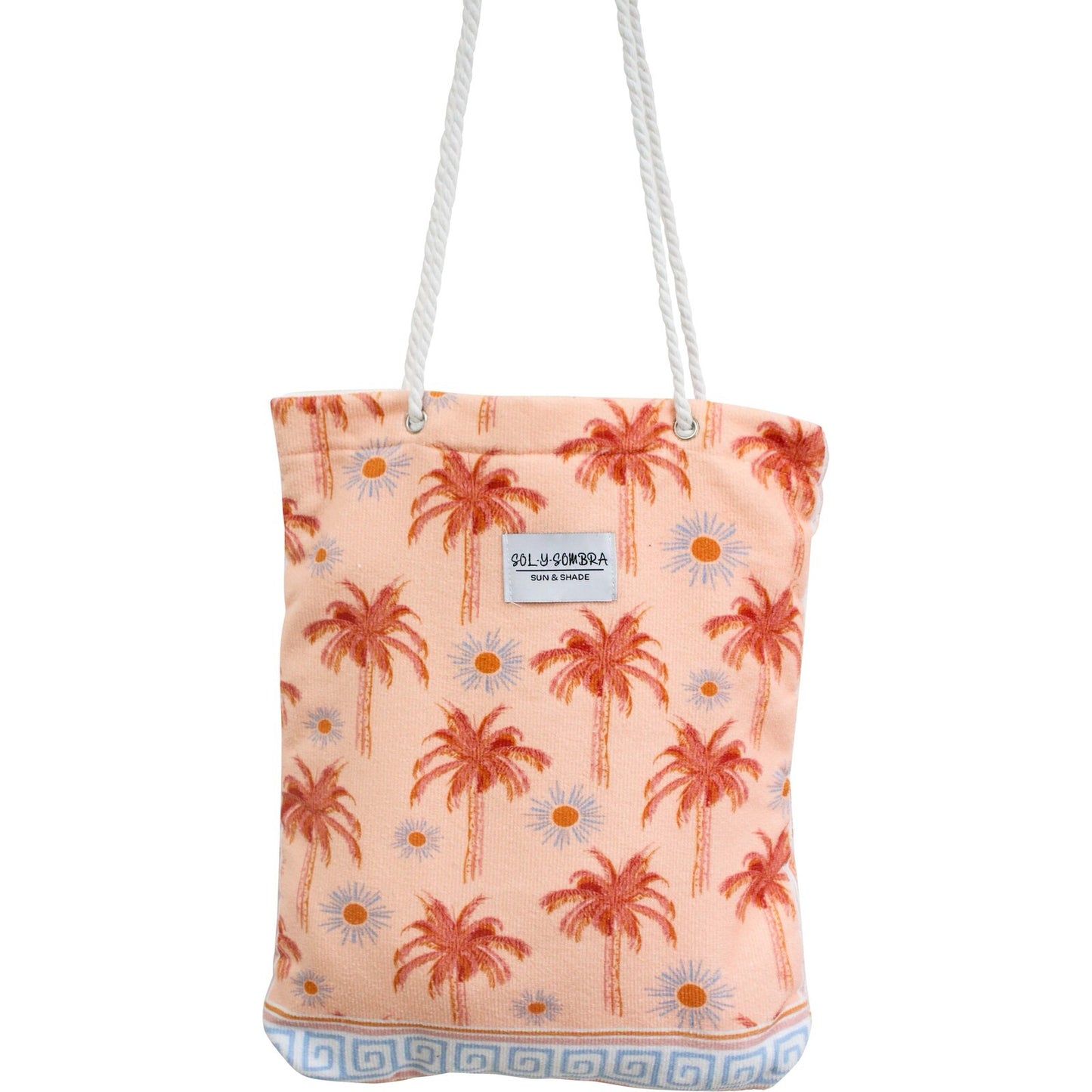 palms beach towel in bag