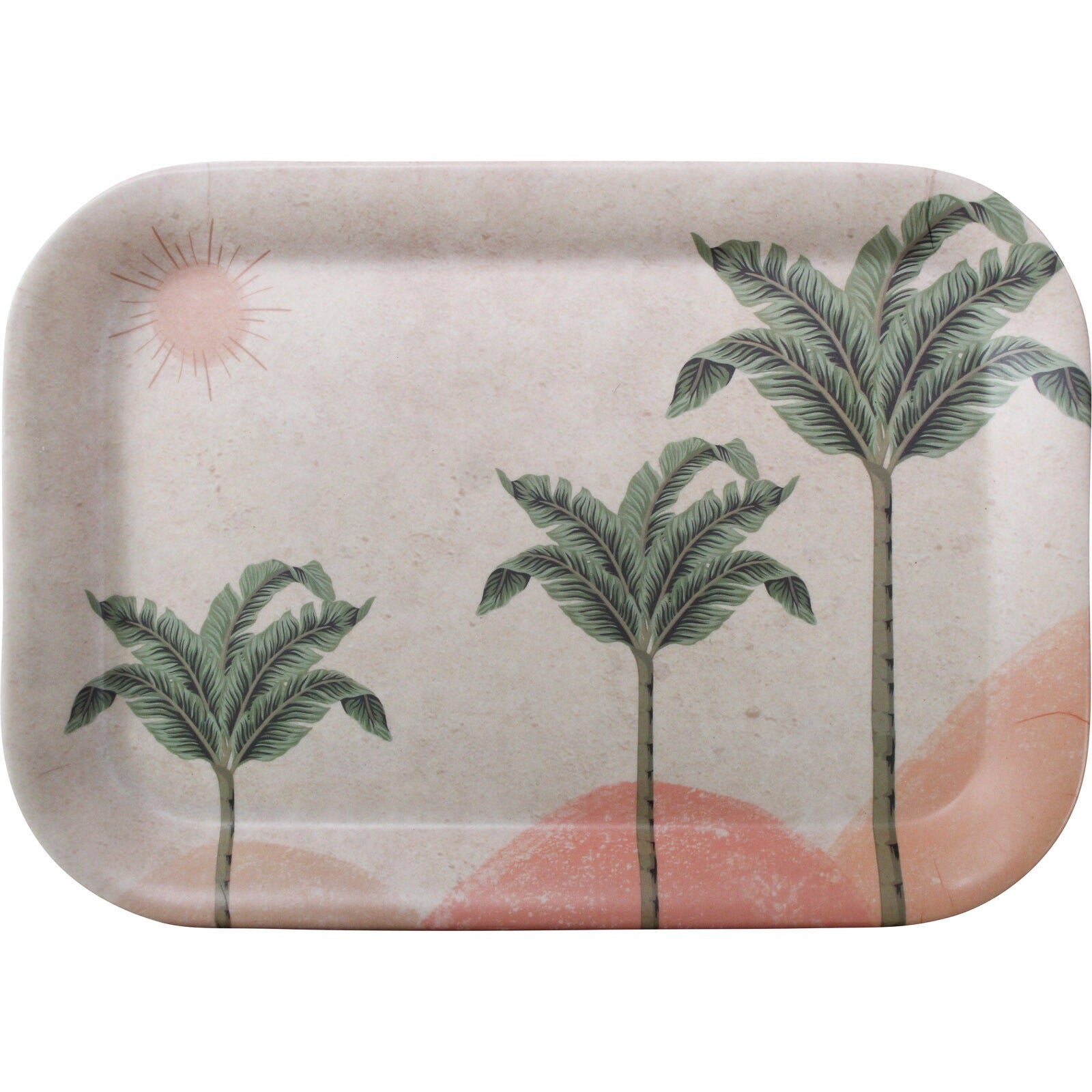 [即納可]tray rect havana palm