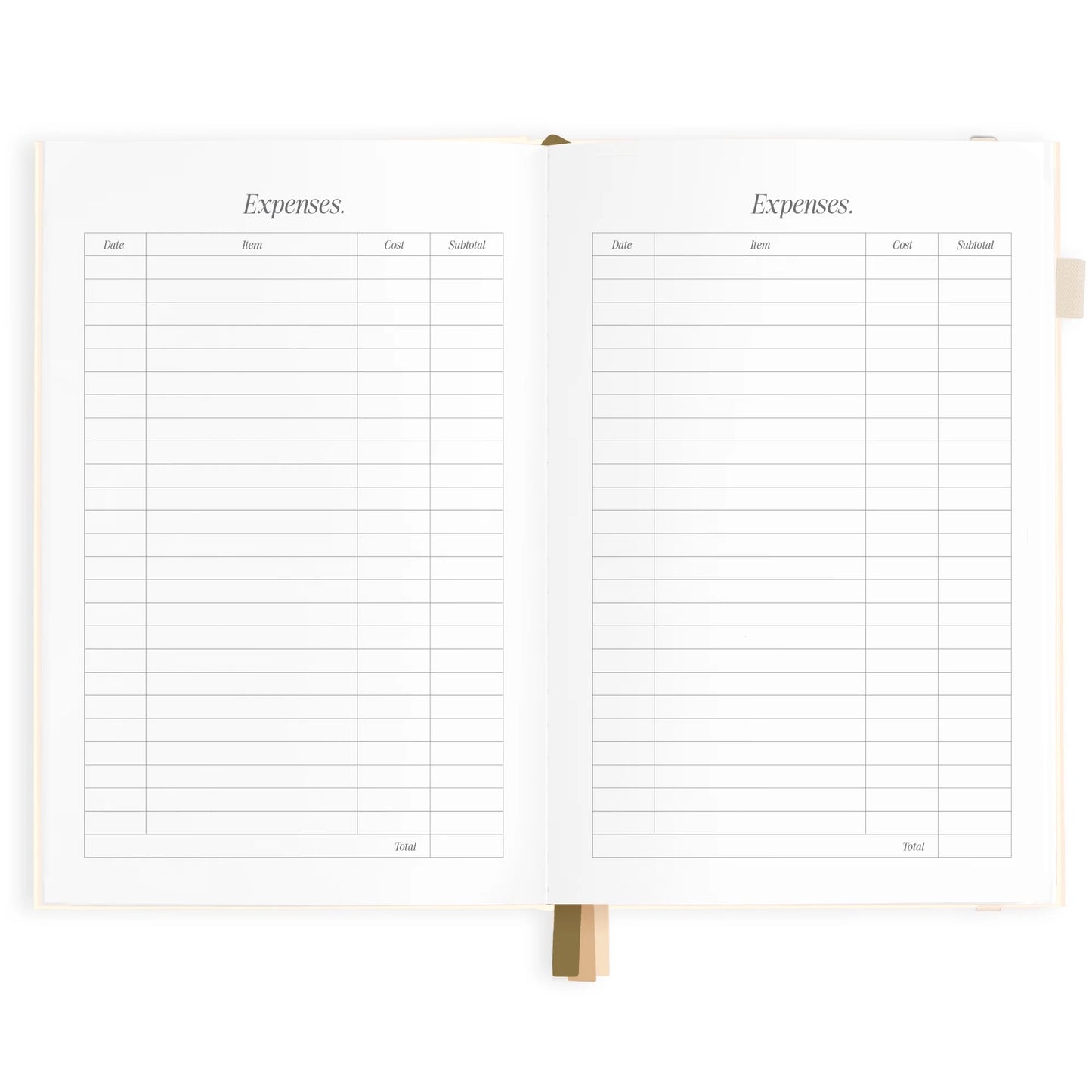 2025 A5 horizontal planner - creme -