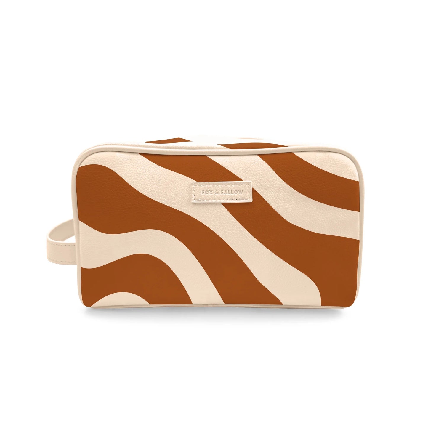 rust swirl wash bag