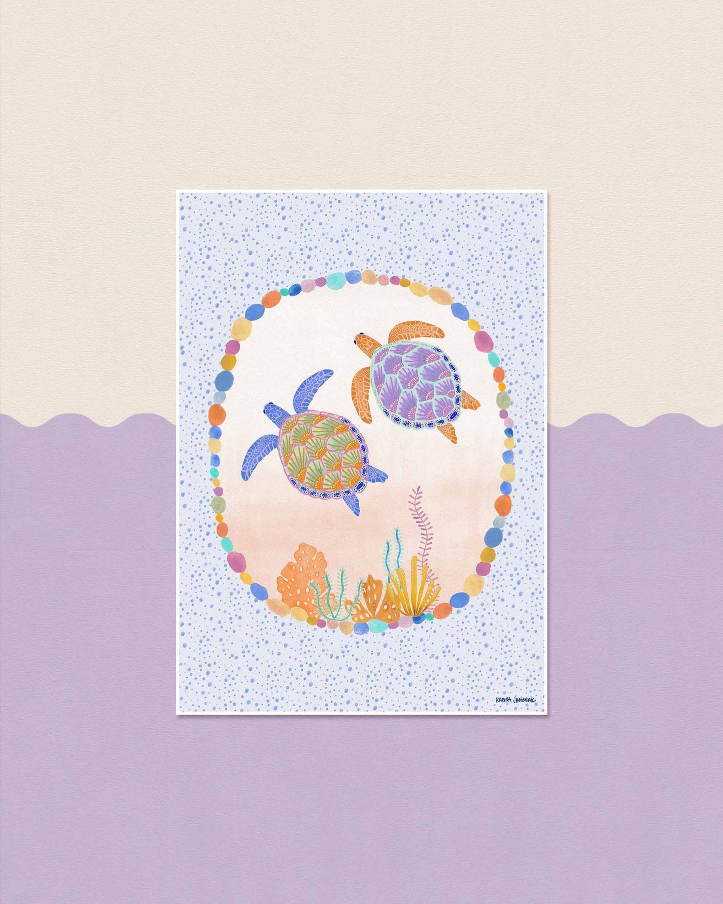 【karina jambrak art】turtle pair